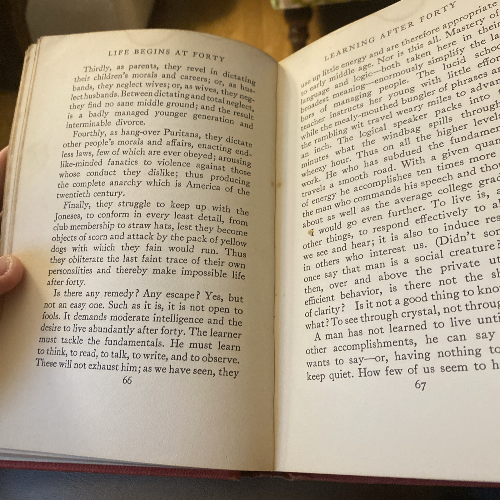 Life Begins at Forty by Walter Pitkin. Whittlesey House 1932. 175 Pages.