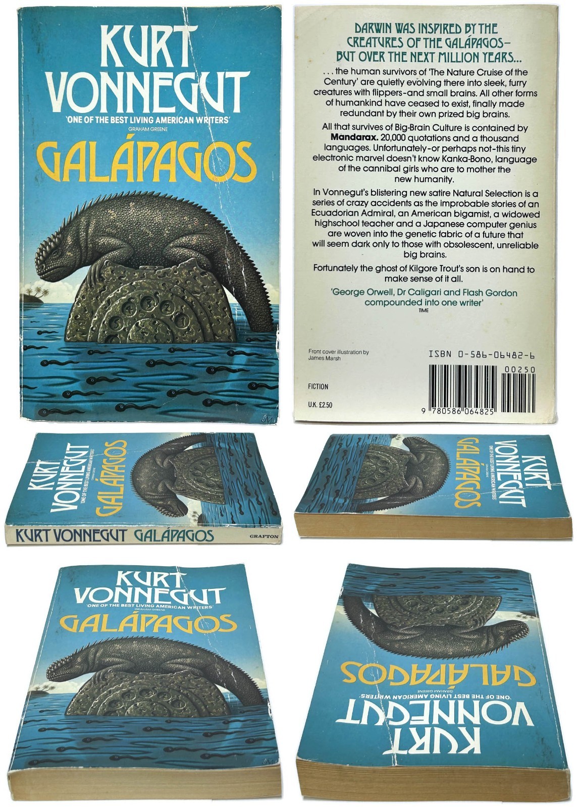 Kurt Vonnegut Lot of 4 mm pb SLAUGHTERHOUSE 5, GALAPAGOS, JAILBIRD, HOCUS POCUS