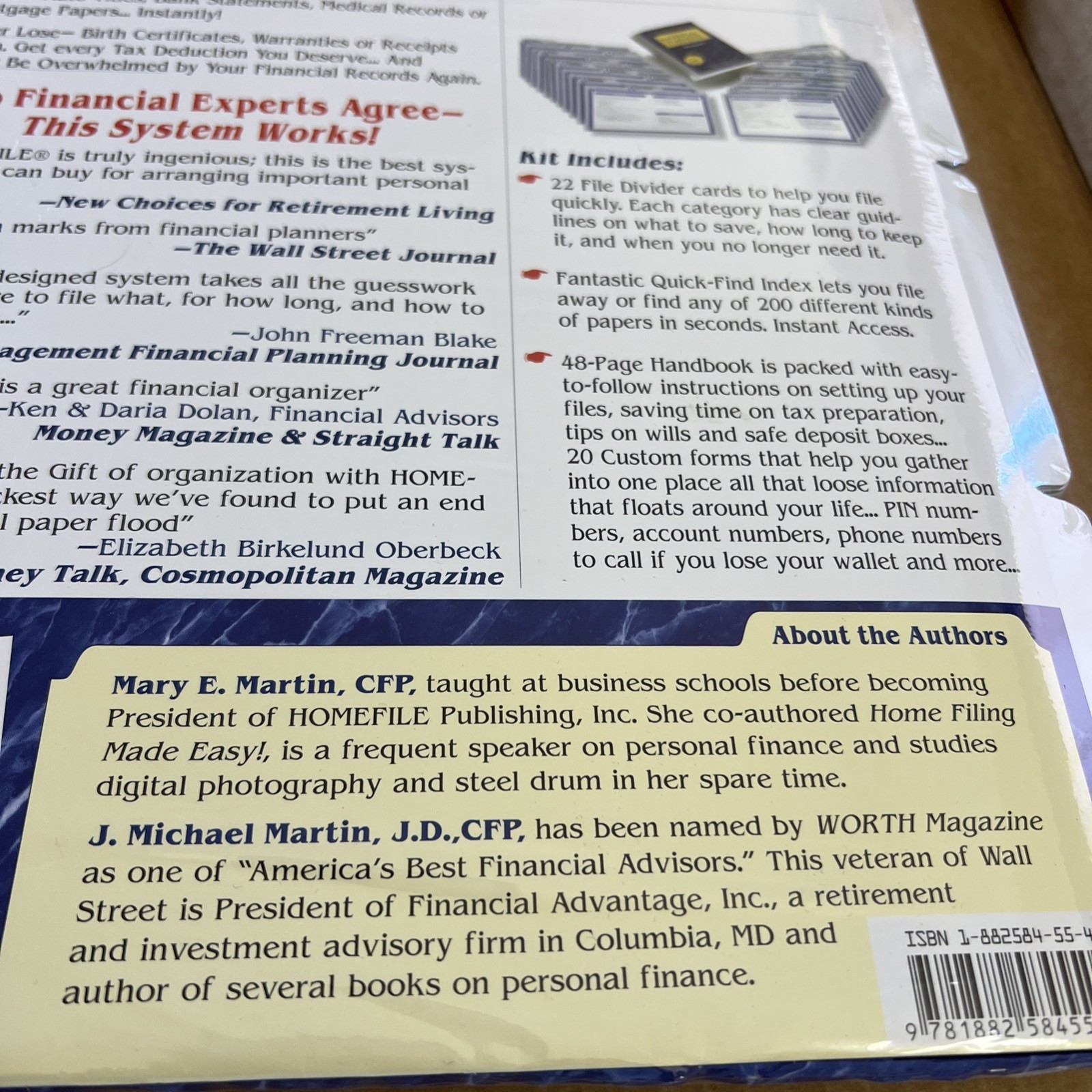 NEW HOMEFILE Financial planning organizer kit HANDBOOK Martin 2004 48 pages
