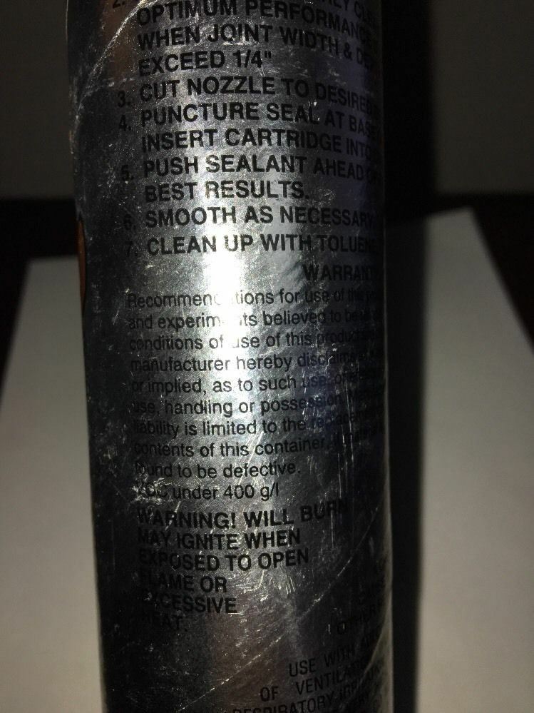 AC Products Flexible Seal Roof Sealant Cartridge-White-10.6 Fl Oz-New -FAST Ship