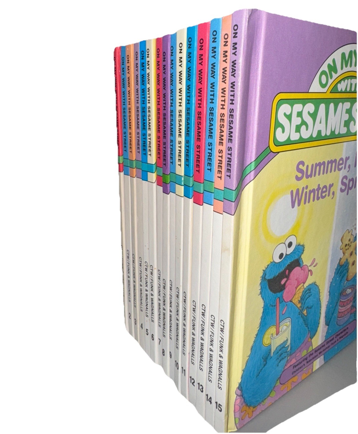 Sesame Street On My Way Complete 15 Volume Hardcover Set Funk & Wagnalls Vintage