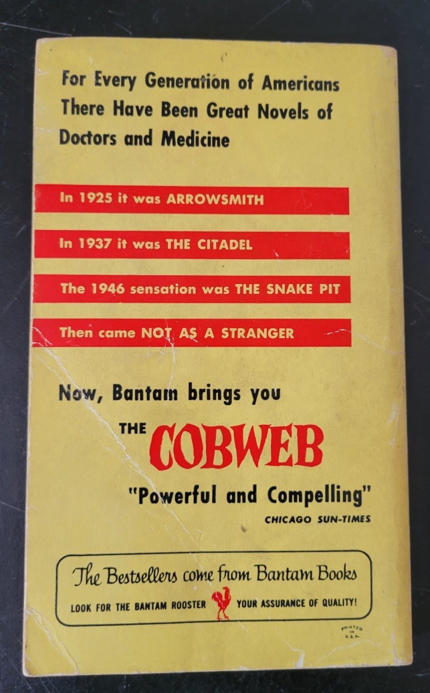 The Cobweb Mass-Market Paperback Book William Gibson 1955 Bantam Edition
