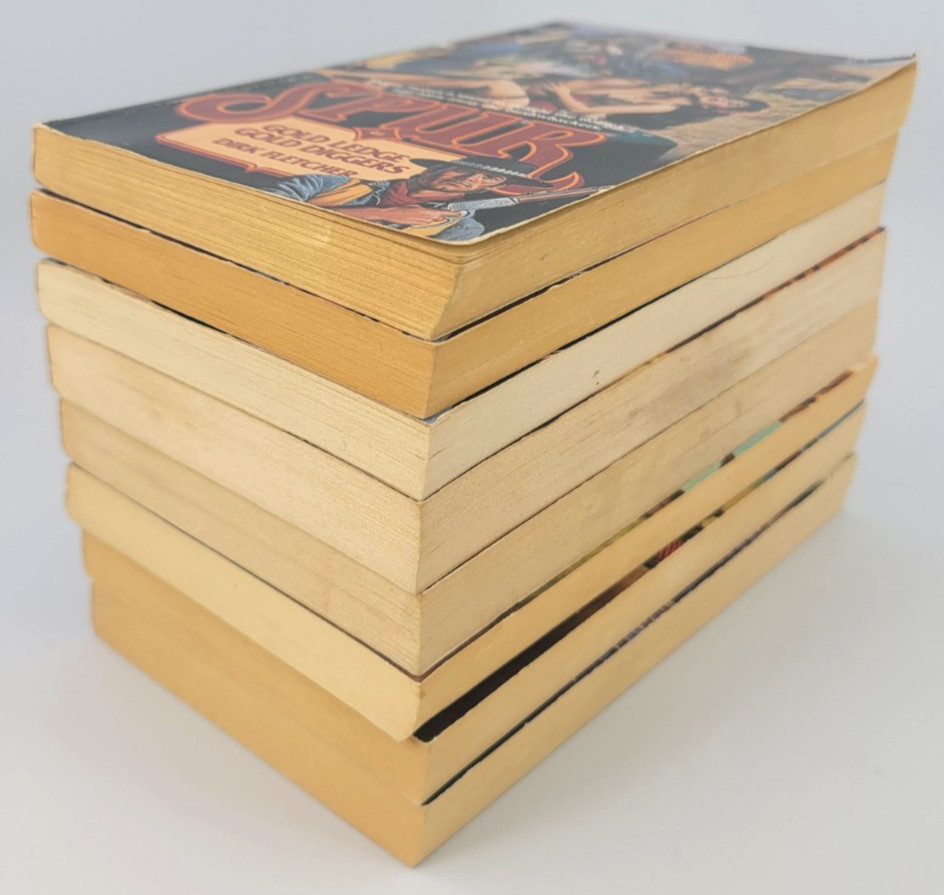 Spur McCoy Dirk Fletcher 15 Book Lot Adult Westerns #41 Soiled Dove Giant Rare