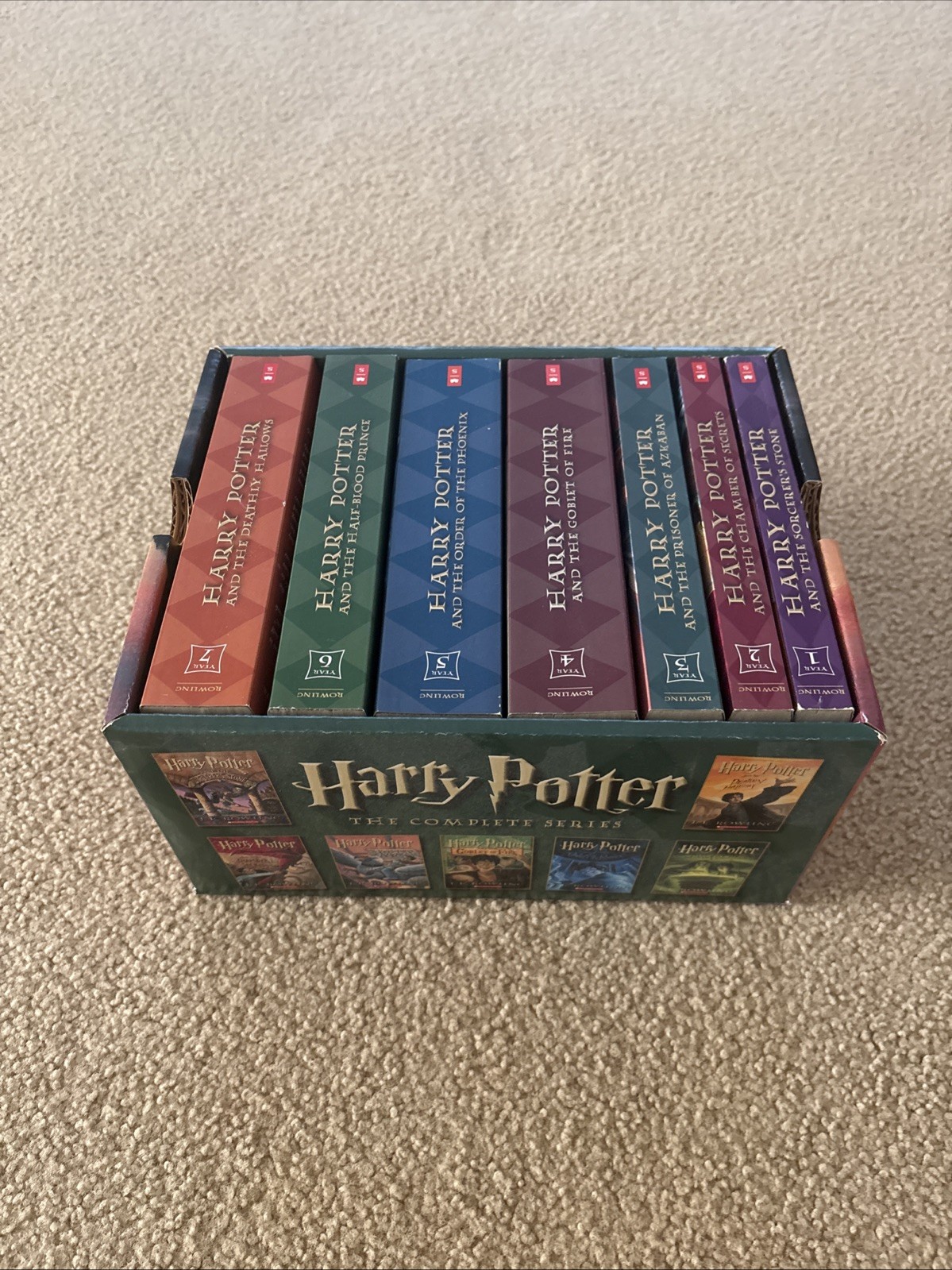 Harry Potter Paperback Boxset #1-7 by J. K. Rowling (2009, Hardcover)