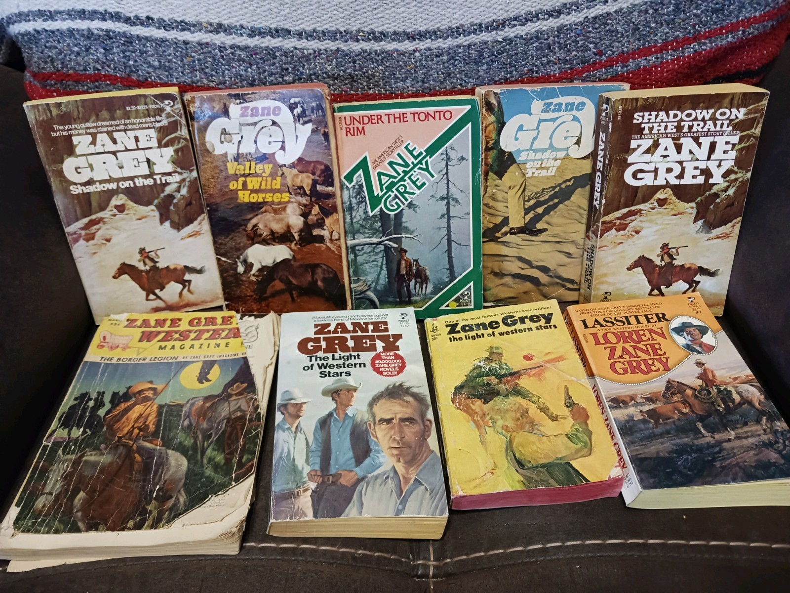 Lot of 26 Vintage Paperback Books Novels Western Adventure Used Various Authors