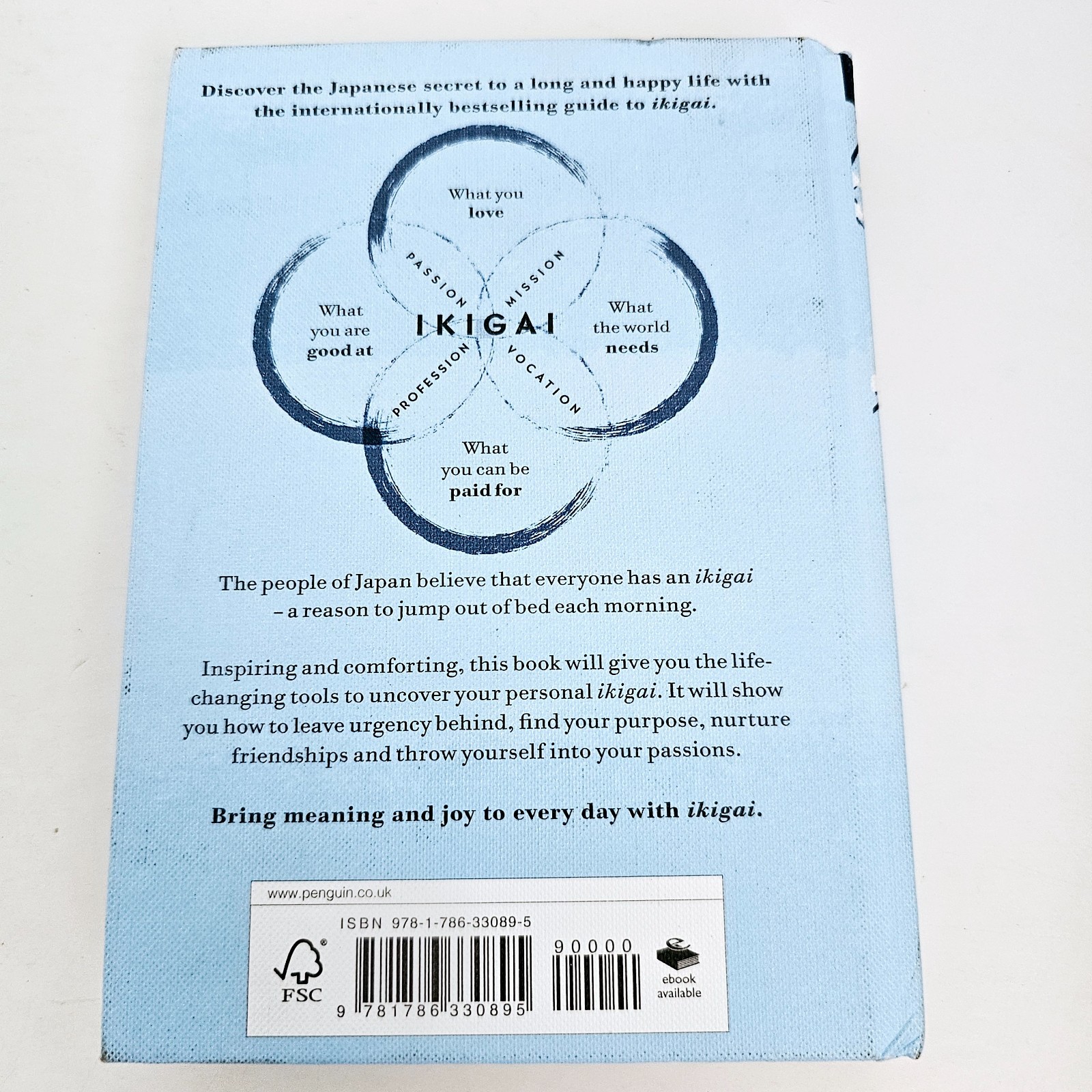 Ikigai Hector Garcia Hardcover Japanese Secret Long Happy Life Free Postage