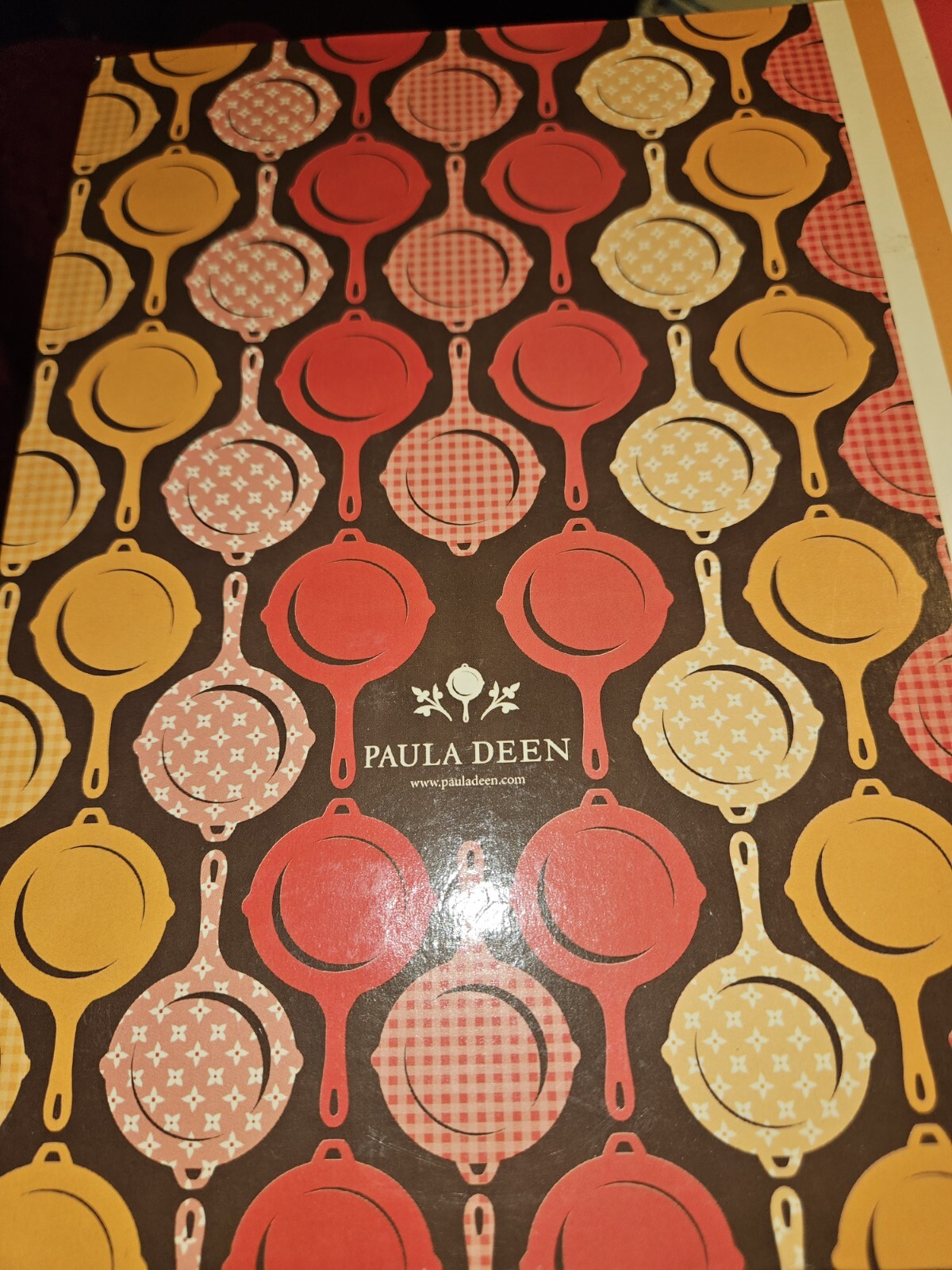 Paula Deen Cookbook Organizer multicolor
