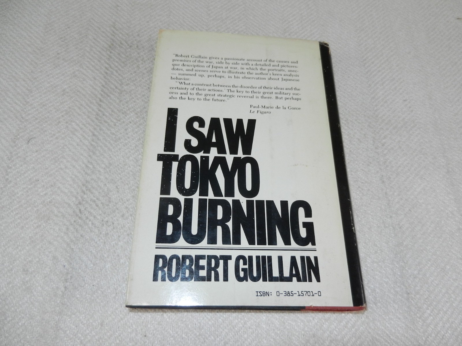 WW II Vichy French journalist in Japan 1941-1945 „I SAW TOKYO BURNING“