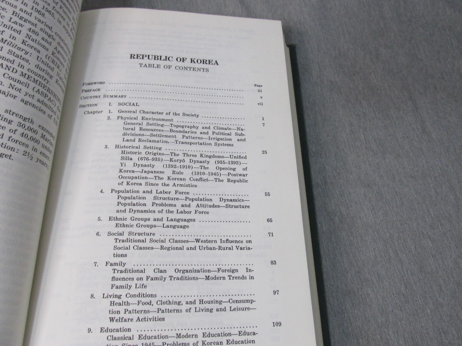 AREA HANDBOOK FOR THE REPUBLIC OF KOREA 1969 DA PAM 550-41 Hardback