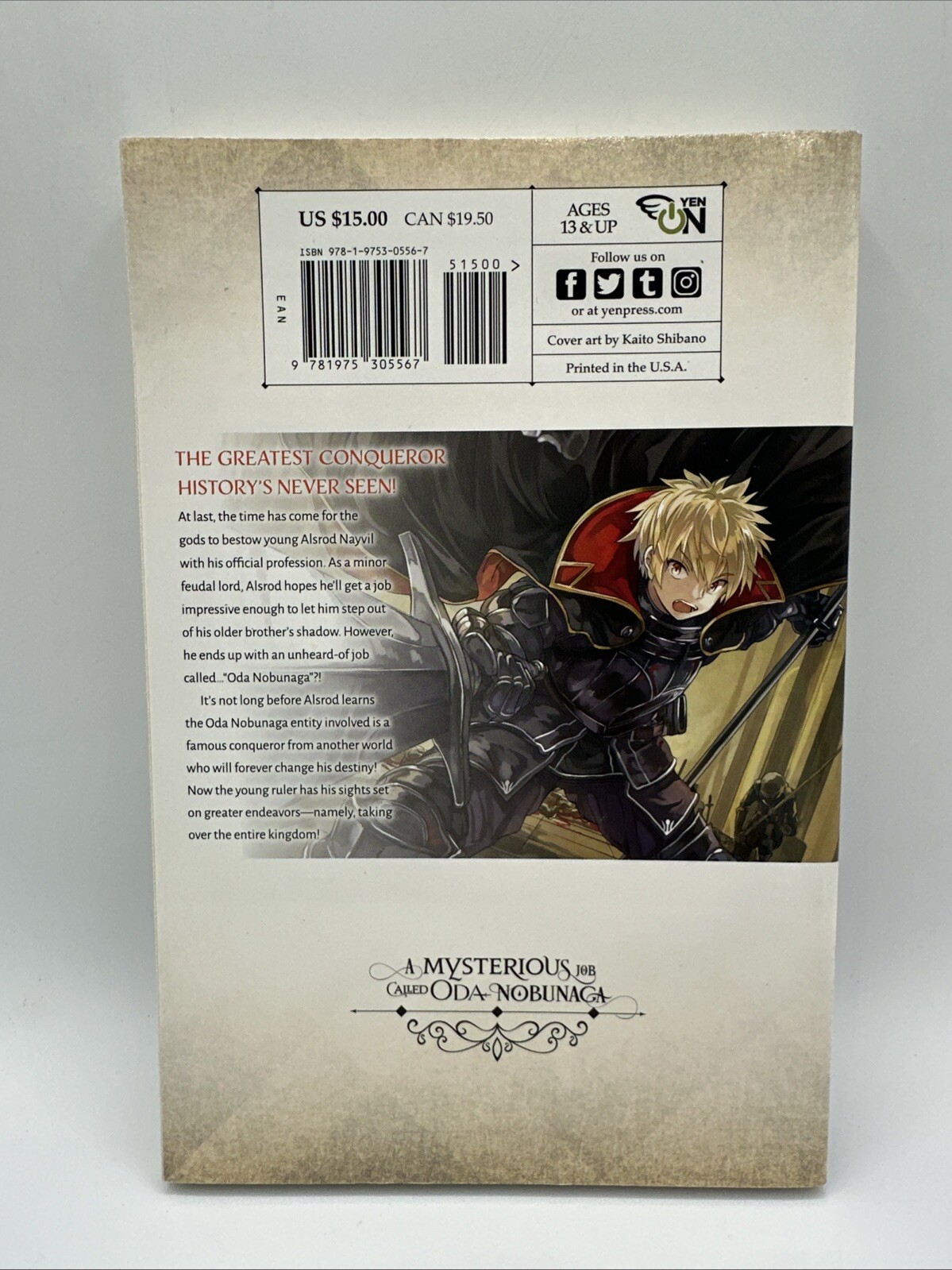 Mysterious Job Called Oda Nobunaga, Vol. 1 (light Novel) by Kisetsu Morita…