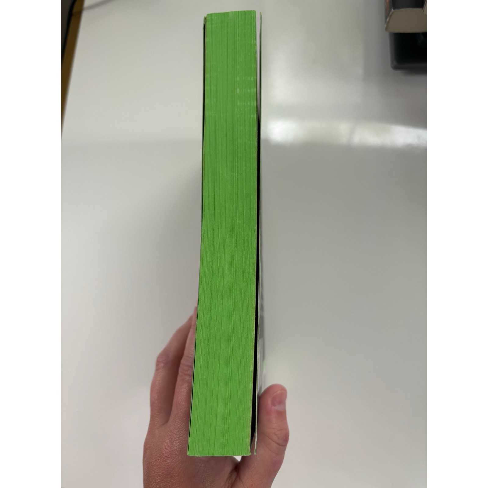 Paperback Book The Midnight Feast Lucy Foley Sprayed Edge Green