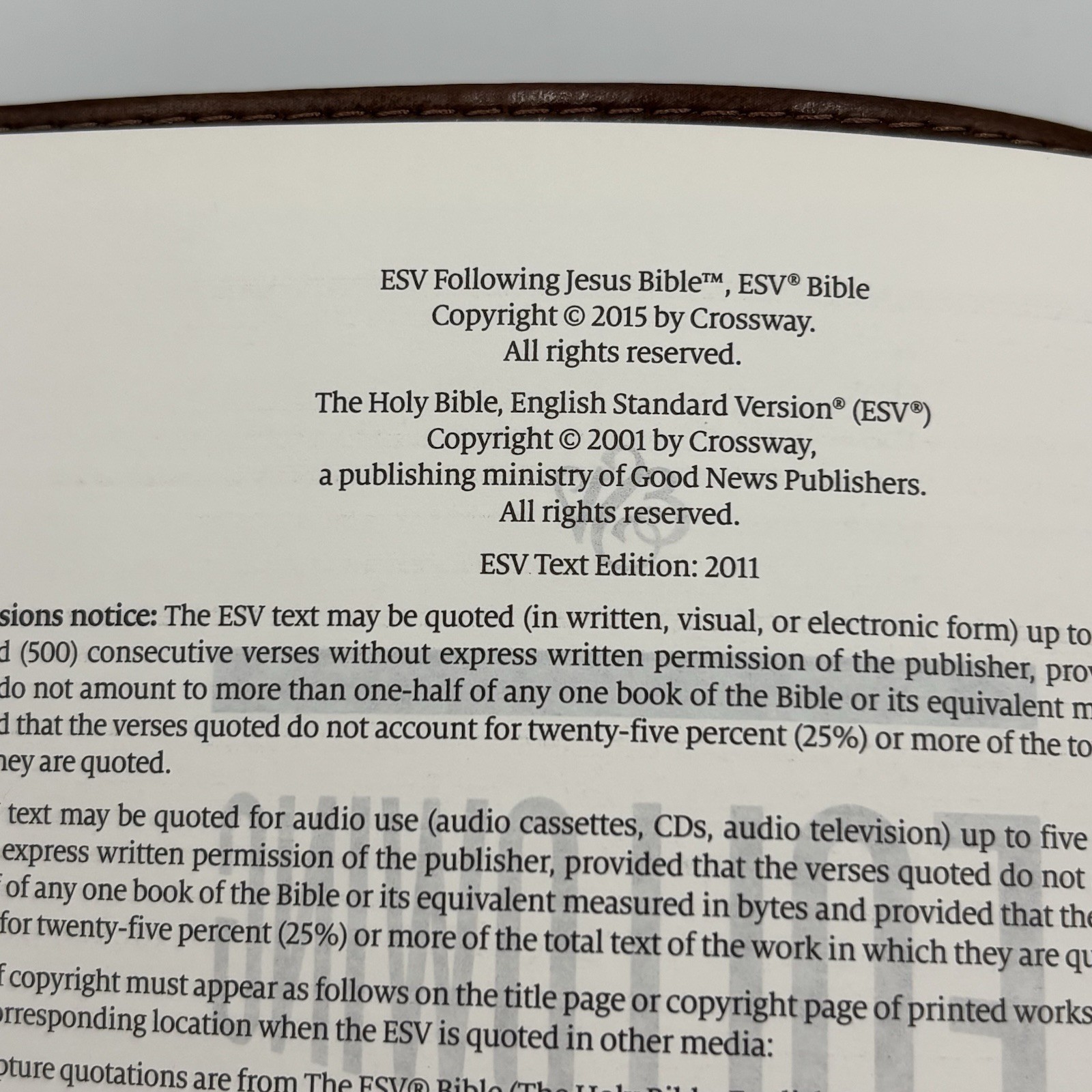 ESV Following Jesus Bible; TruTone, Br- 9781433545535, imitation leather, Bibles