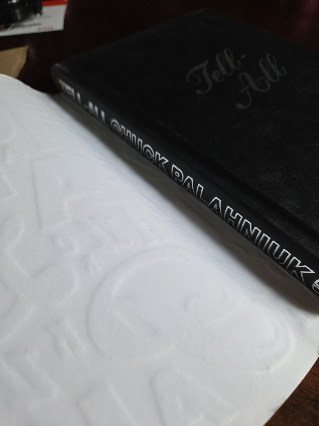 Signed Chuck Palahniuk 2010 First Edition Of Tell-All