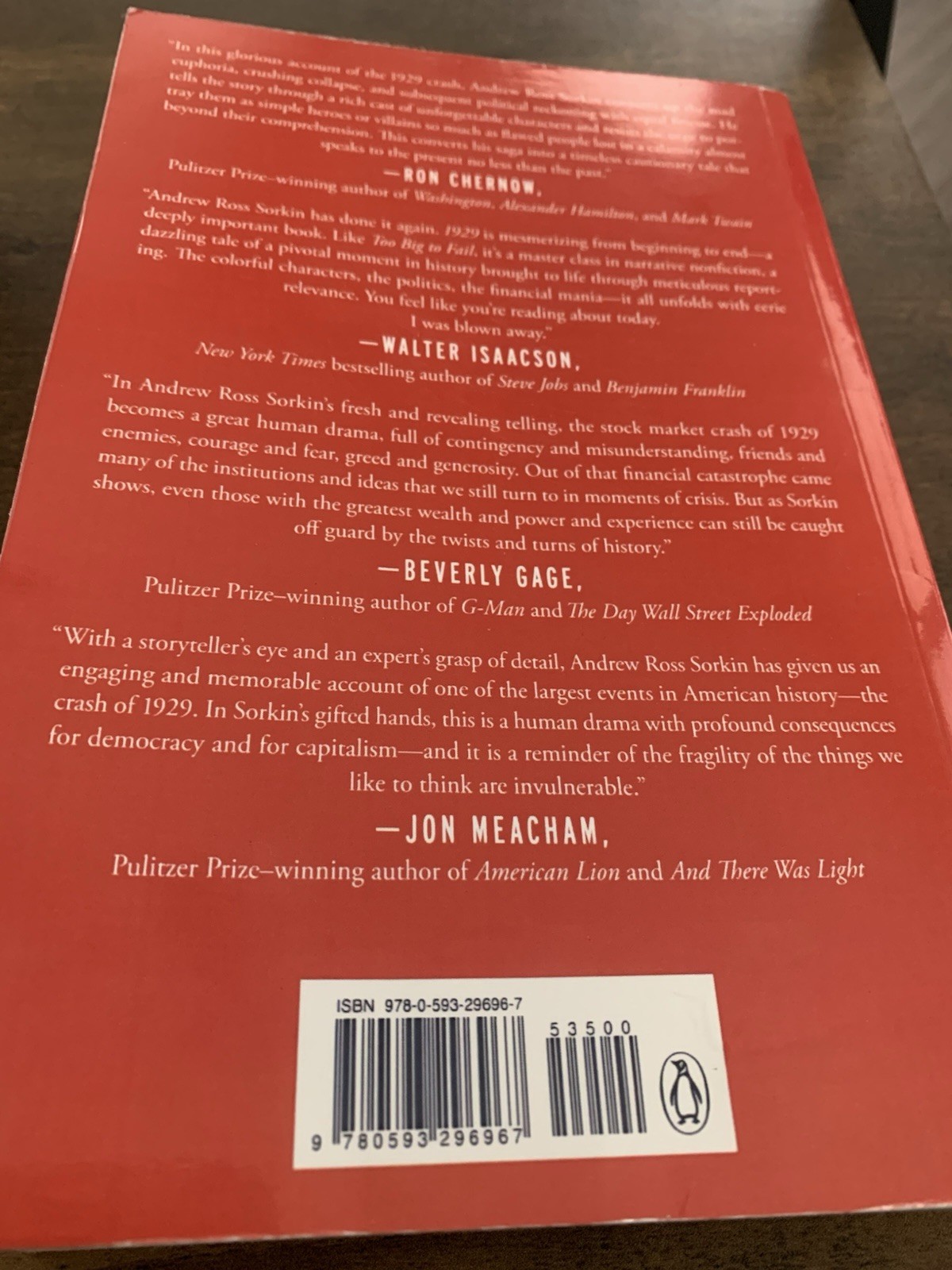 1929: Inside the Greatest Crash by Andrew Ross Sorkin Paperback