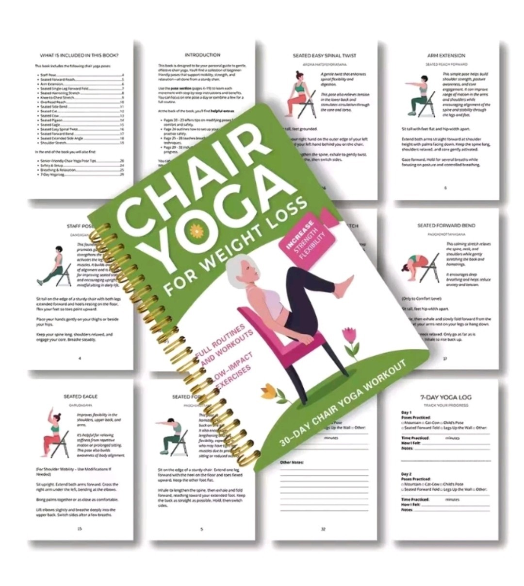 Chair Yoga for Weight Loss: a Collection of 50+ Low-Impact Exercises for Seniors