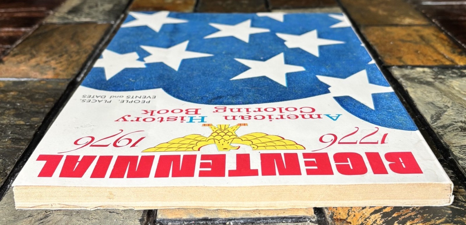 Vintage 1970’S BICENTENNIAL 1776 – 1976 AMERICAN HISTORY COLORING BOOK unused