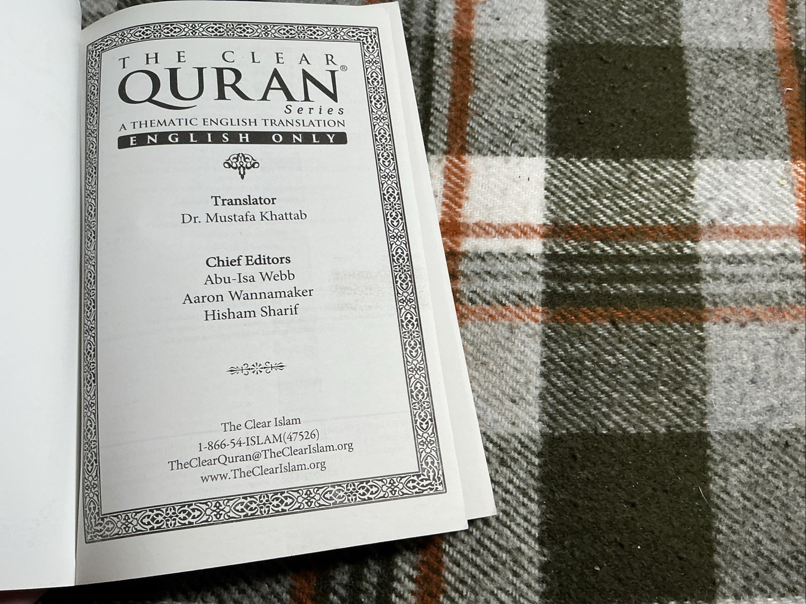 The Clear Quran Series Translated by Dr. Mustafa Khattab 2016