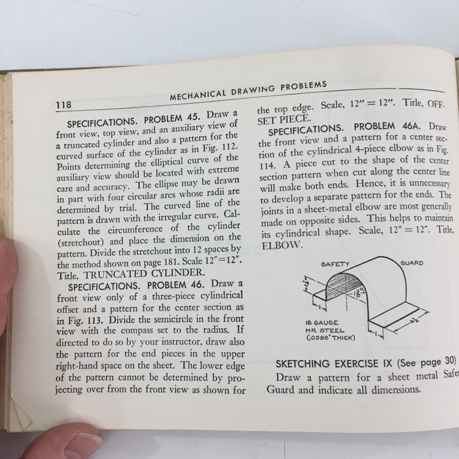 Mechanical Drawing Problems – Edward Berg (1956, Hardcover)
