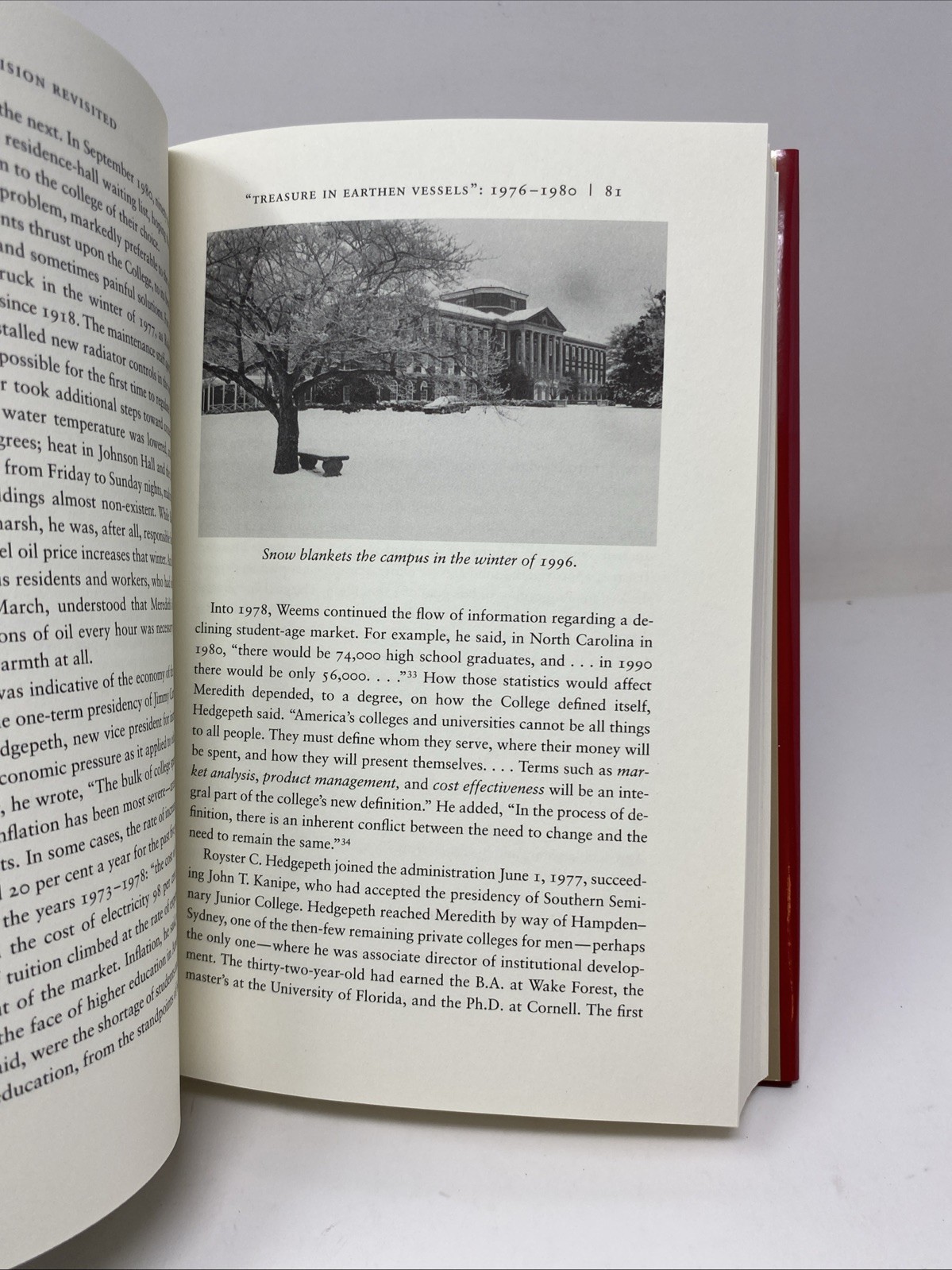The Vision Revisited Meredith College 1971–1998 HC 1st Edition FREE SHIPPING!