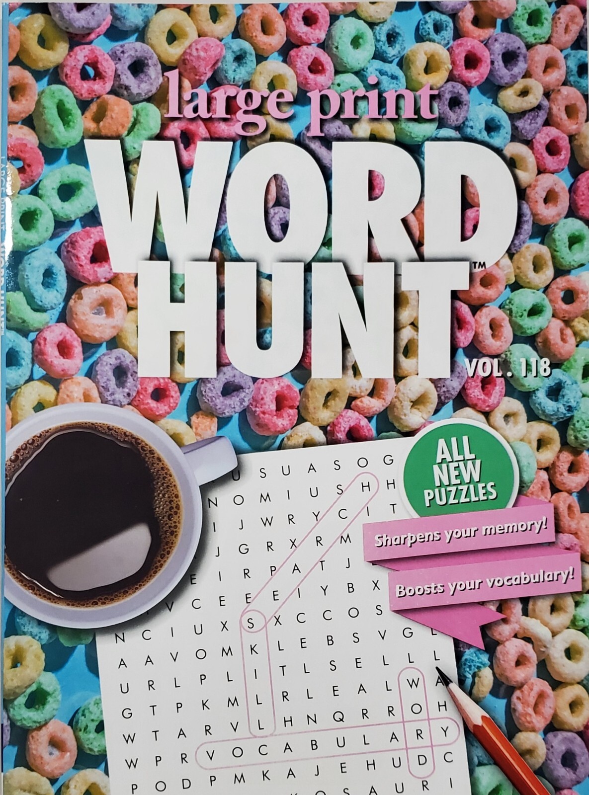 PAPP Large Print Word Hunt Puzzle Books, Largest Selection of Volumes, You Pick!