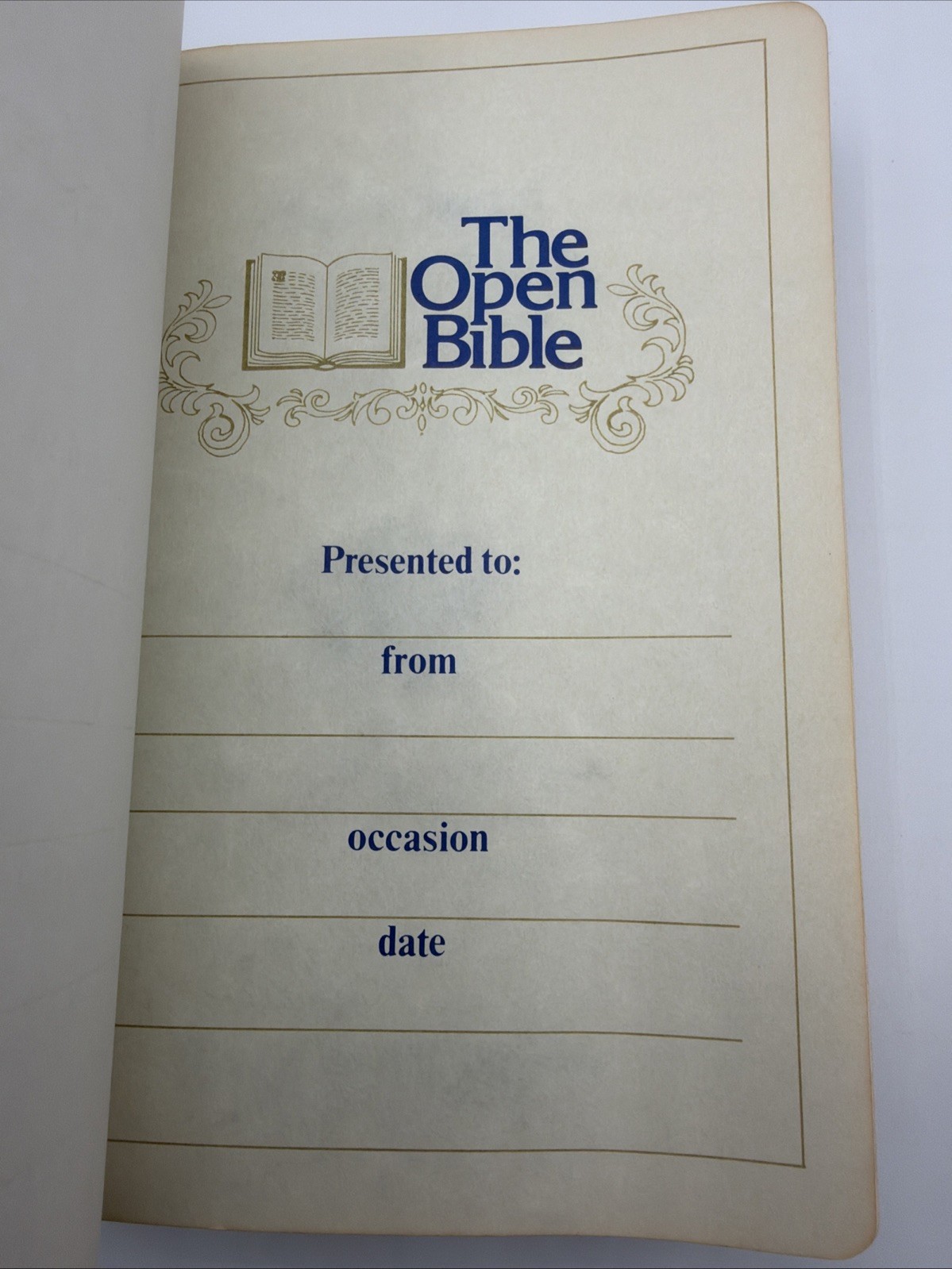 Holy Bible The Open Bible Edition Nelson 658BR Brown Leather 1975 Red Letter