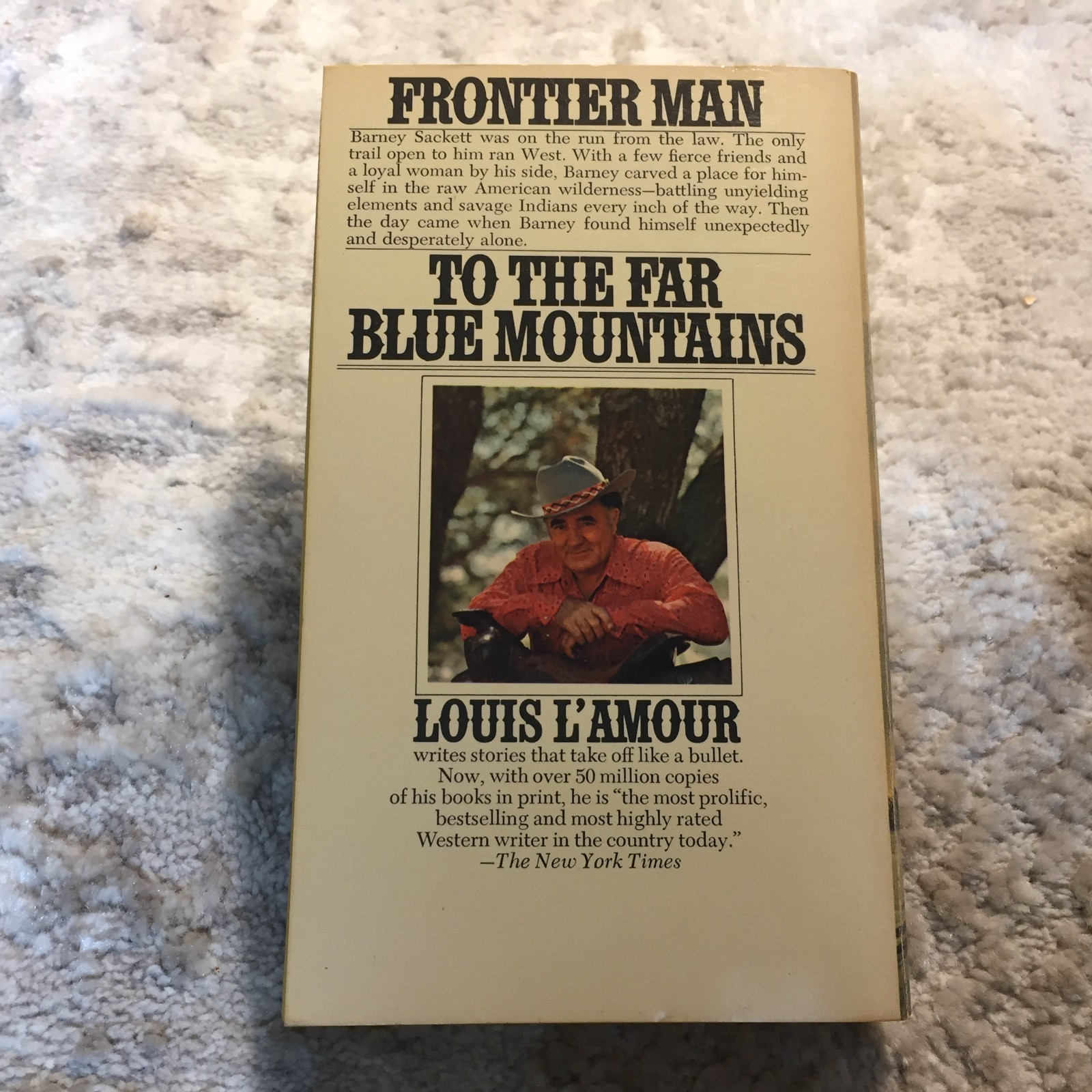 To The Far Blue Mountains Louis L’Amour 1977 Bantam Books Frontier Survival