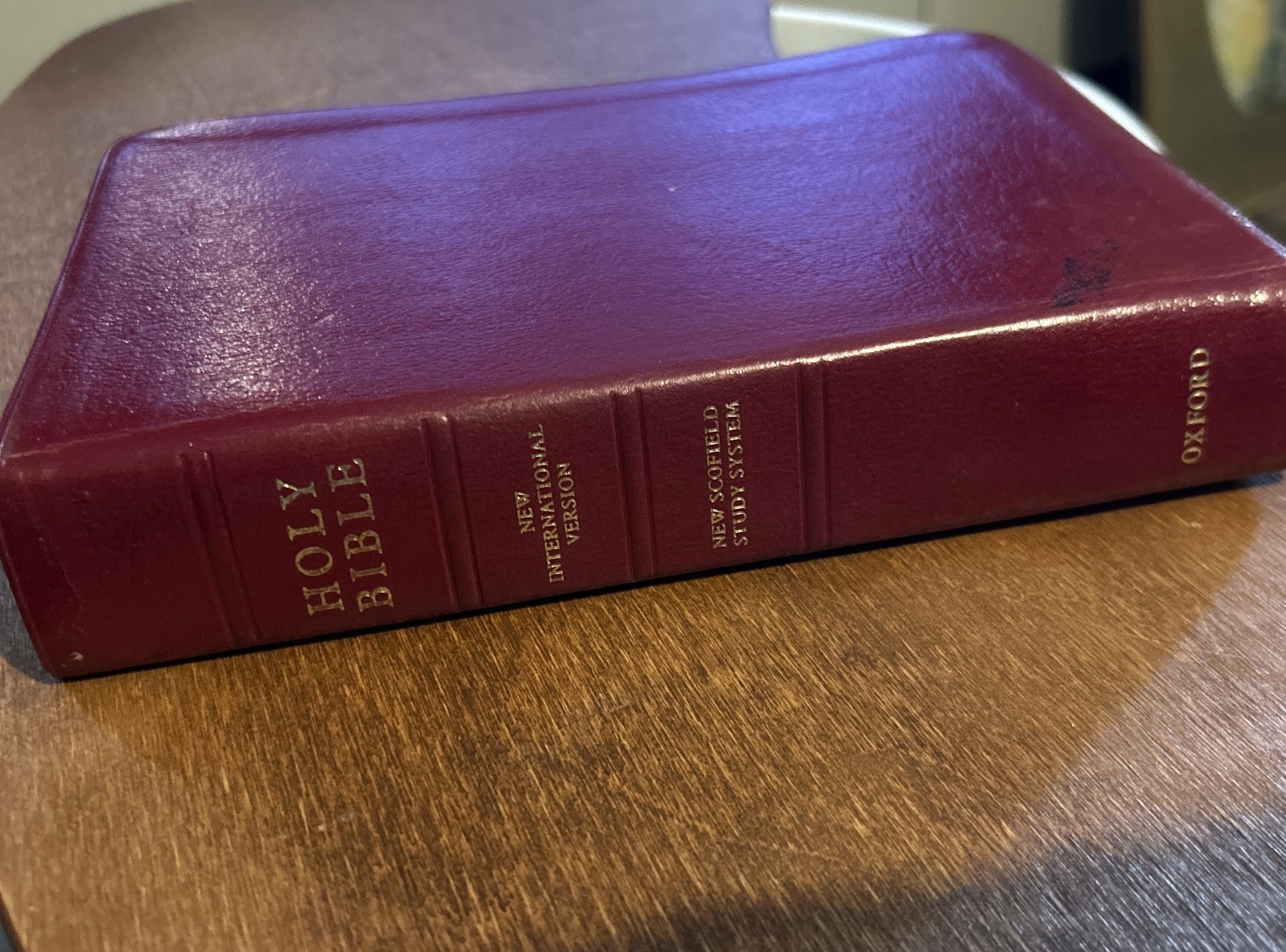 1984 Oxford NIV New Scofield Study Bible Burgundy Bonded Leather; 1978 NIV Text