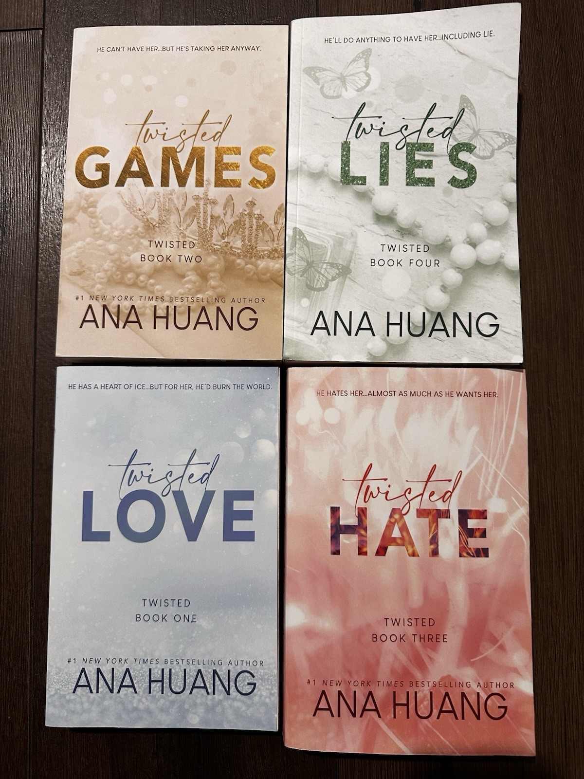 Ana Huang Twisted Series – All 4 Books In Paperback Like New
