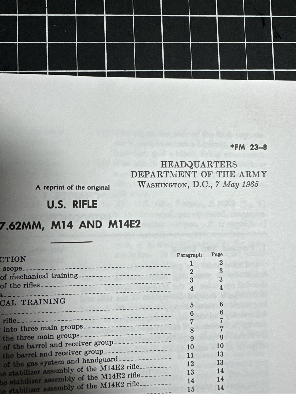 M14 Rifle : 7. 62mm M14 & M14e2 M14sa by Desert Publications