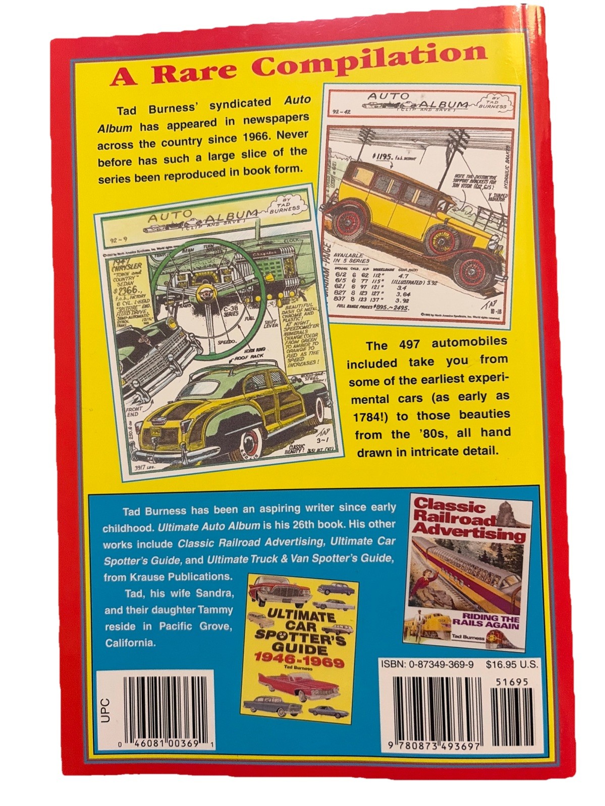 Ultimate Auto Album: An Illustrated History of the Automobile by Tad Burness-NEW