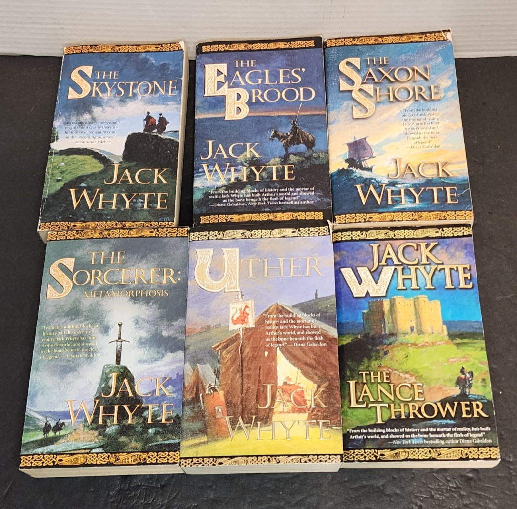 JACK WHYTE’S CAMULOD CHRONICLES SERIES 6 BOOK PAPERBACK LOT **GC**