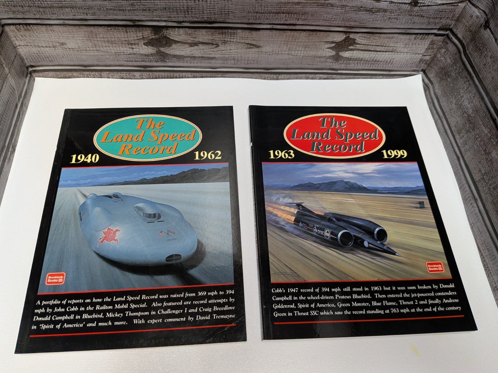 2 The Landspeed Record Book Lot John Cobb Campbell Bluebird