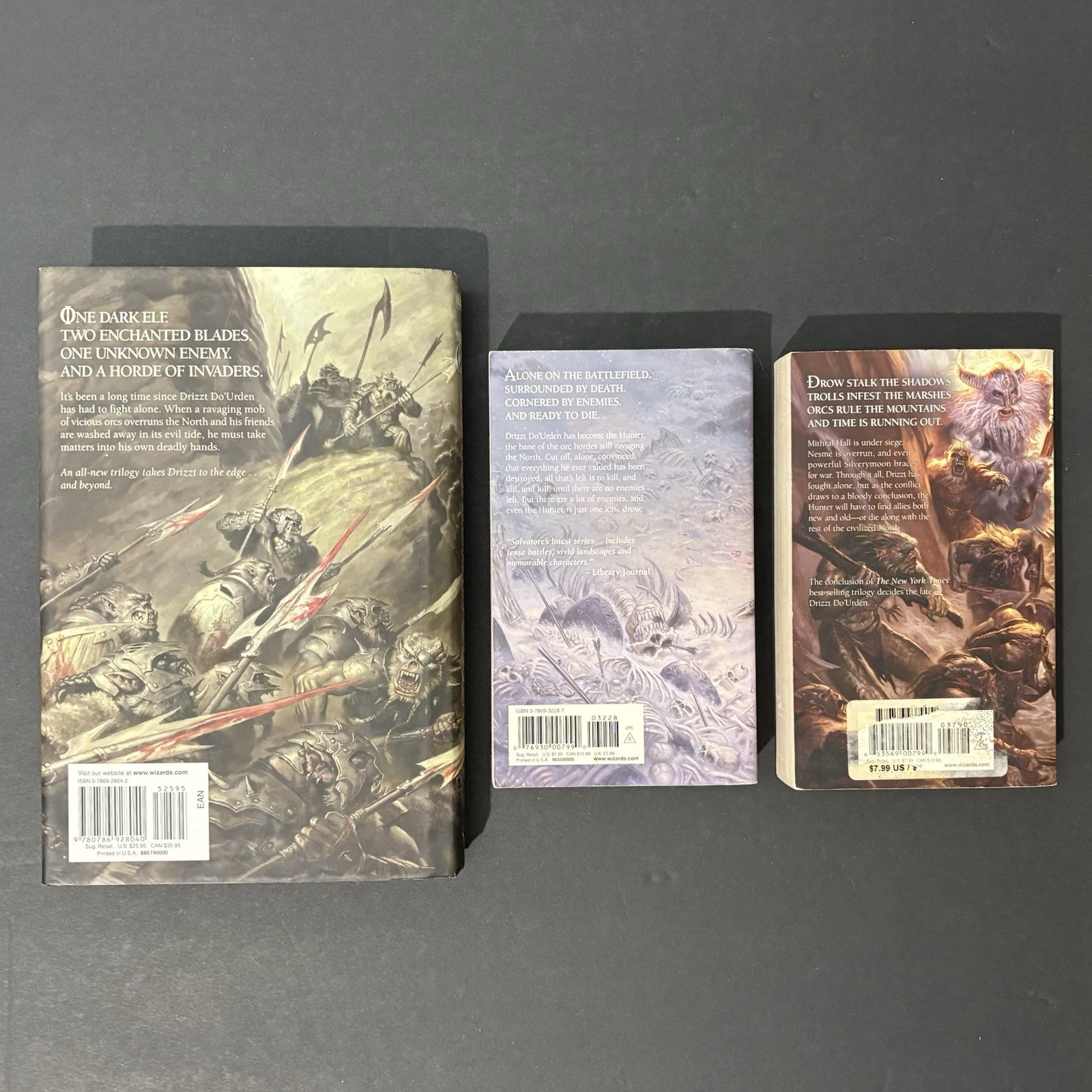 The Hunter’s Blade Trilogy by R.A. Salvatore lot 1-3 WotC Forgotten Realms READ