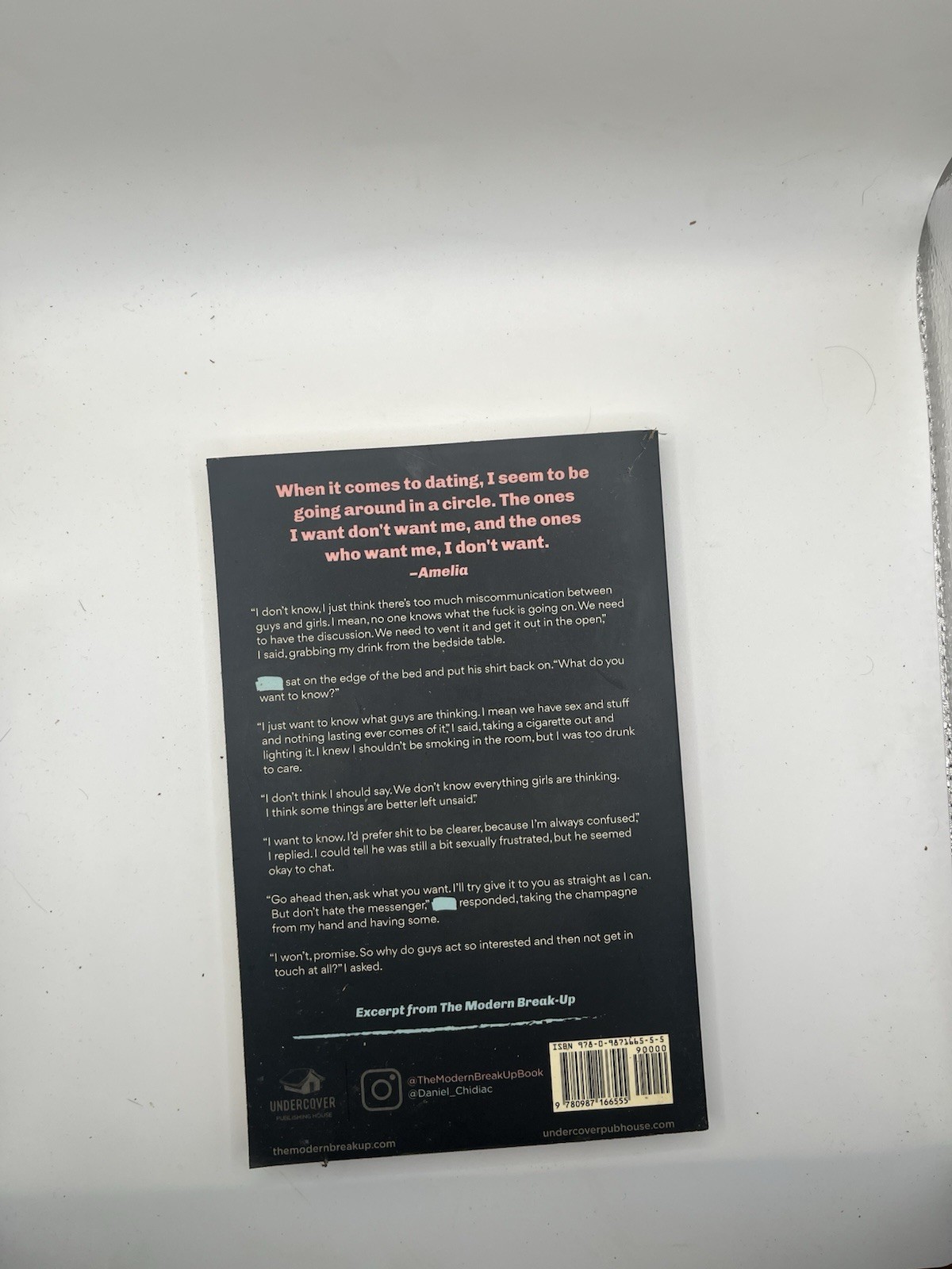 Daniel Chidiac The Modern Break-Up Paperback Novel, Romance Contemporary English
