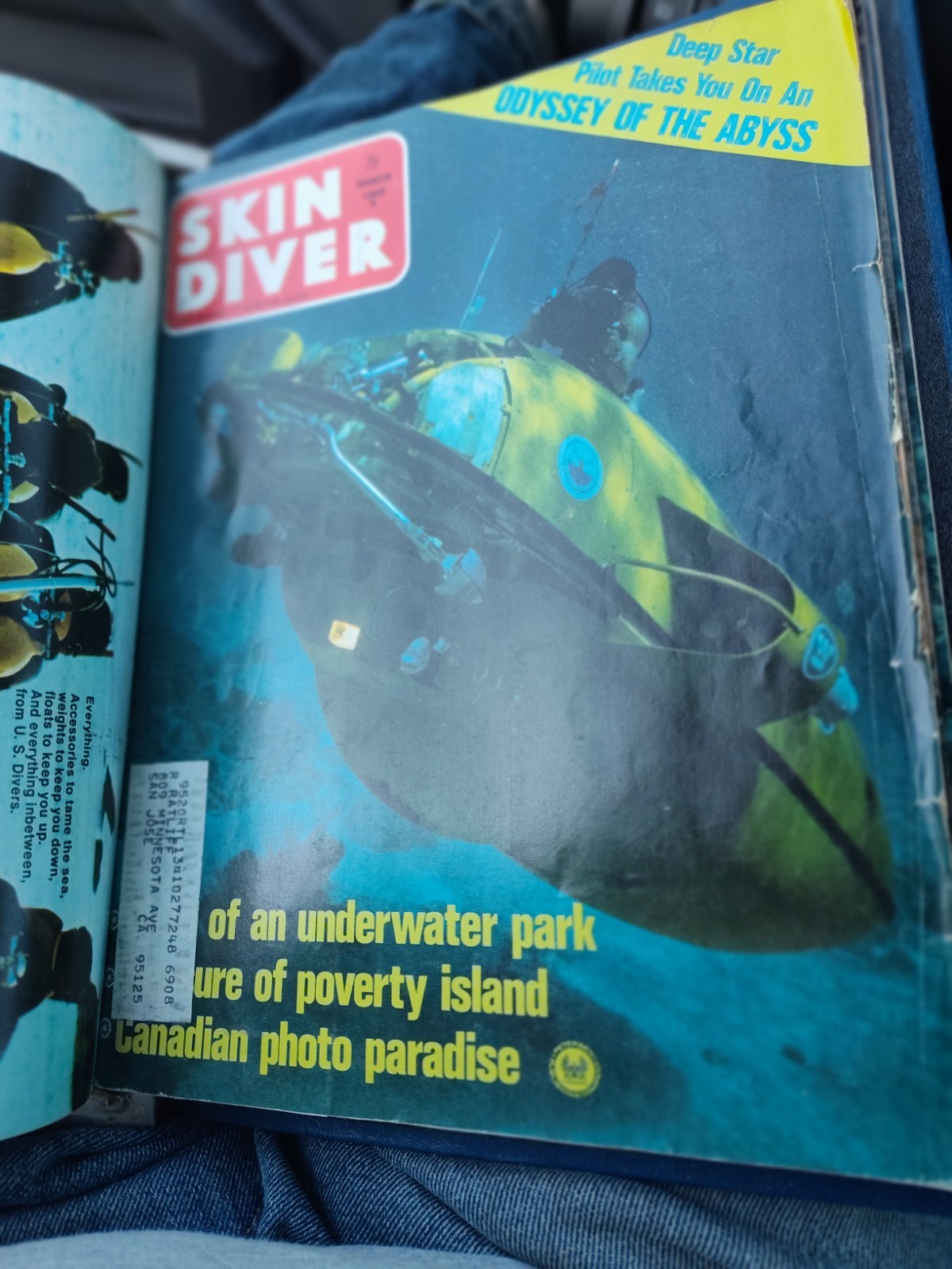 1969 Complete Set/Year of 12 Skin Diver Magazine In Official Binder Nice!!!