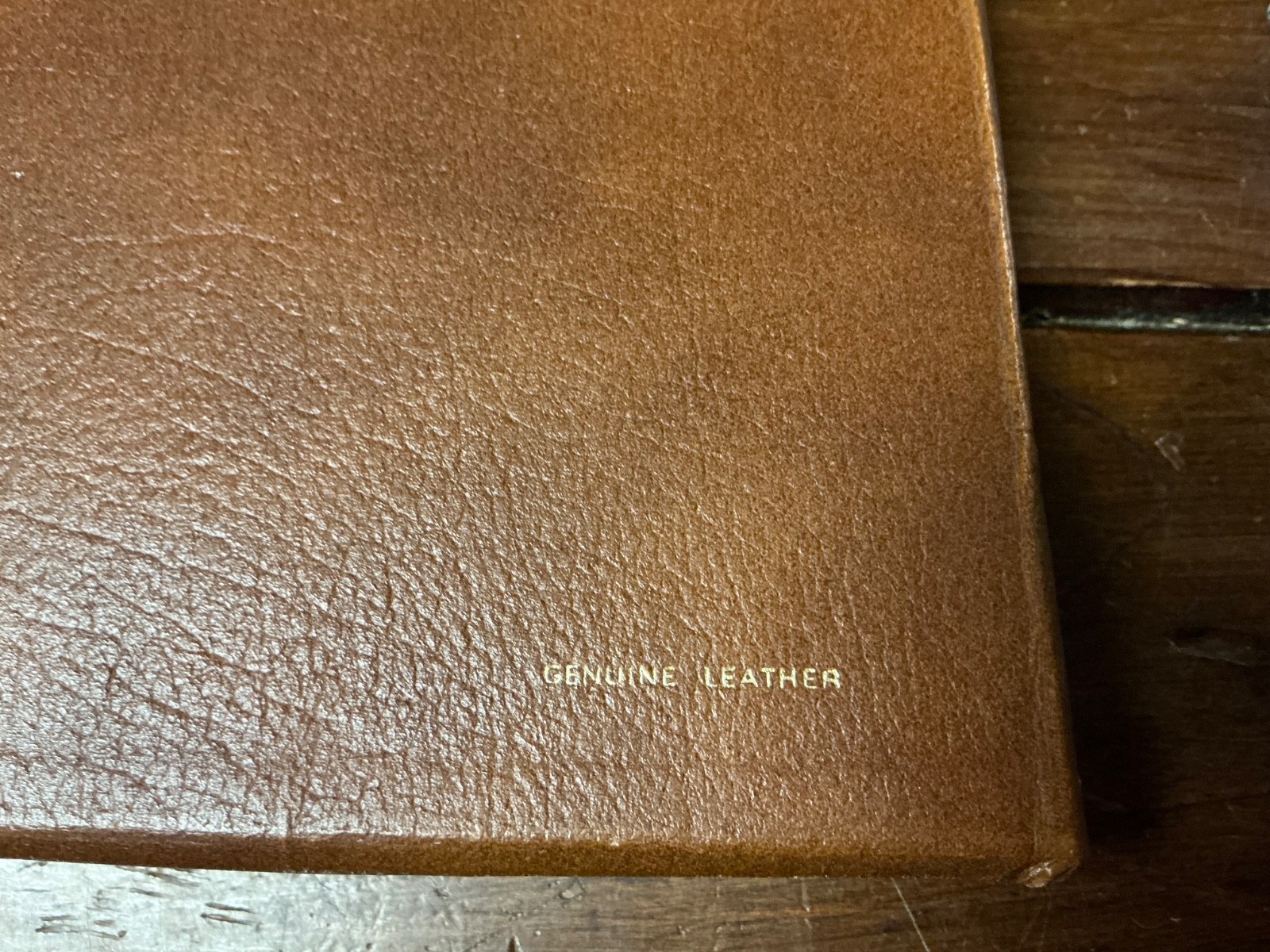 KJV Holy Bible References Red Letter Brown Genuine Leather 1970 Nelson