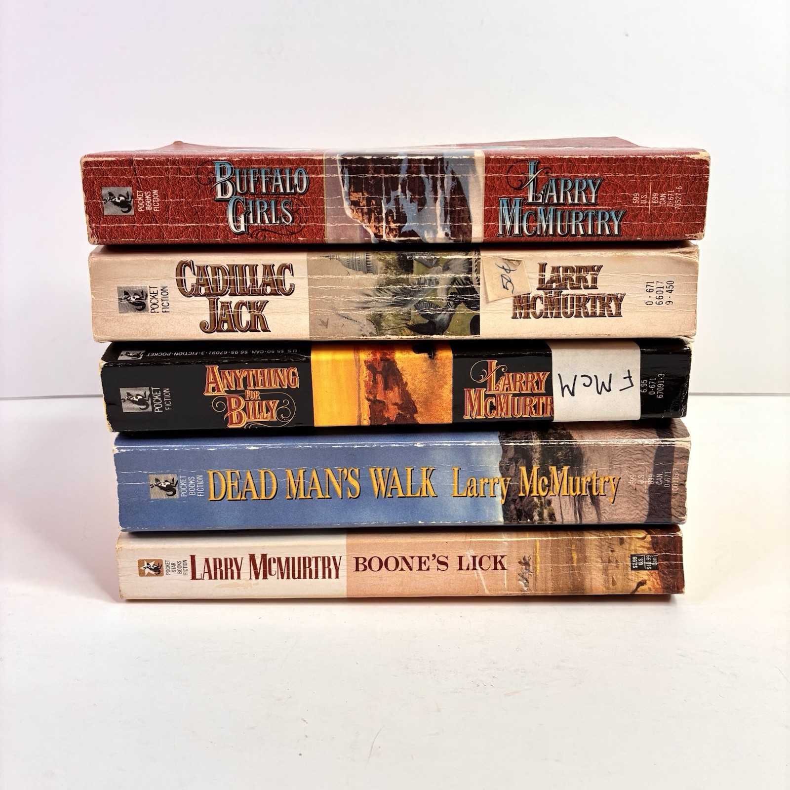 Lot of 5 Larry McMurtry Paperback Books Historical Western Fiction