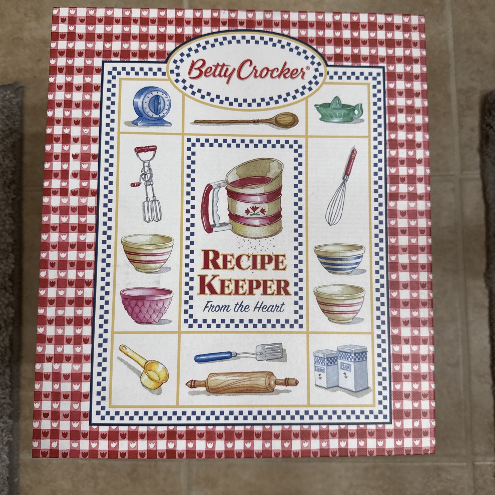 Betty Crocker Recipe Keeper From the Heart Deluxe Recipe Binder New