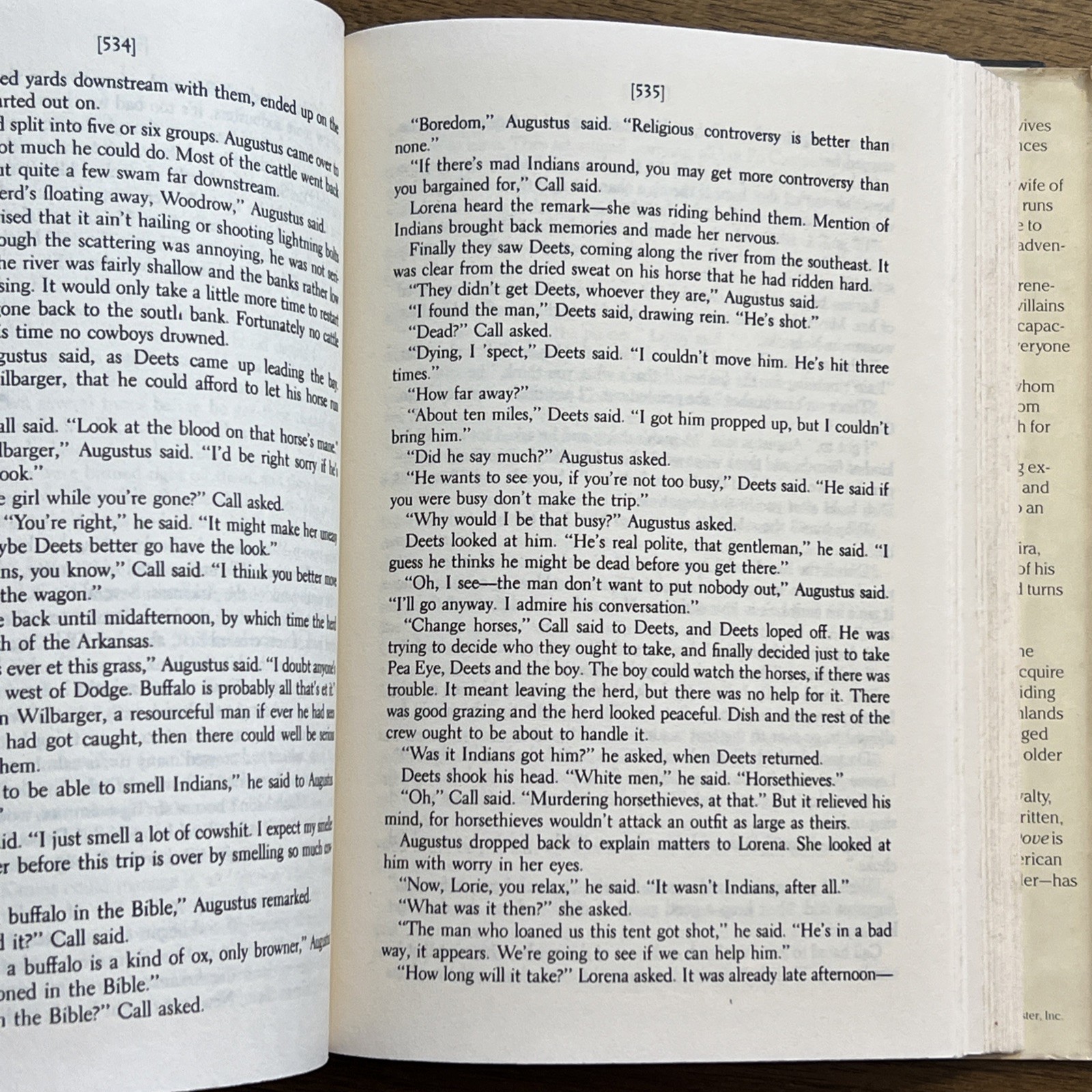 LONESOME DOVE A Novel by Larry McMurtry – 1985 – First Book Club Edition HCDJ