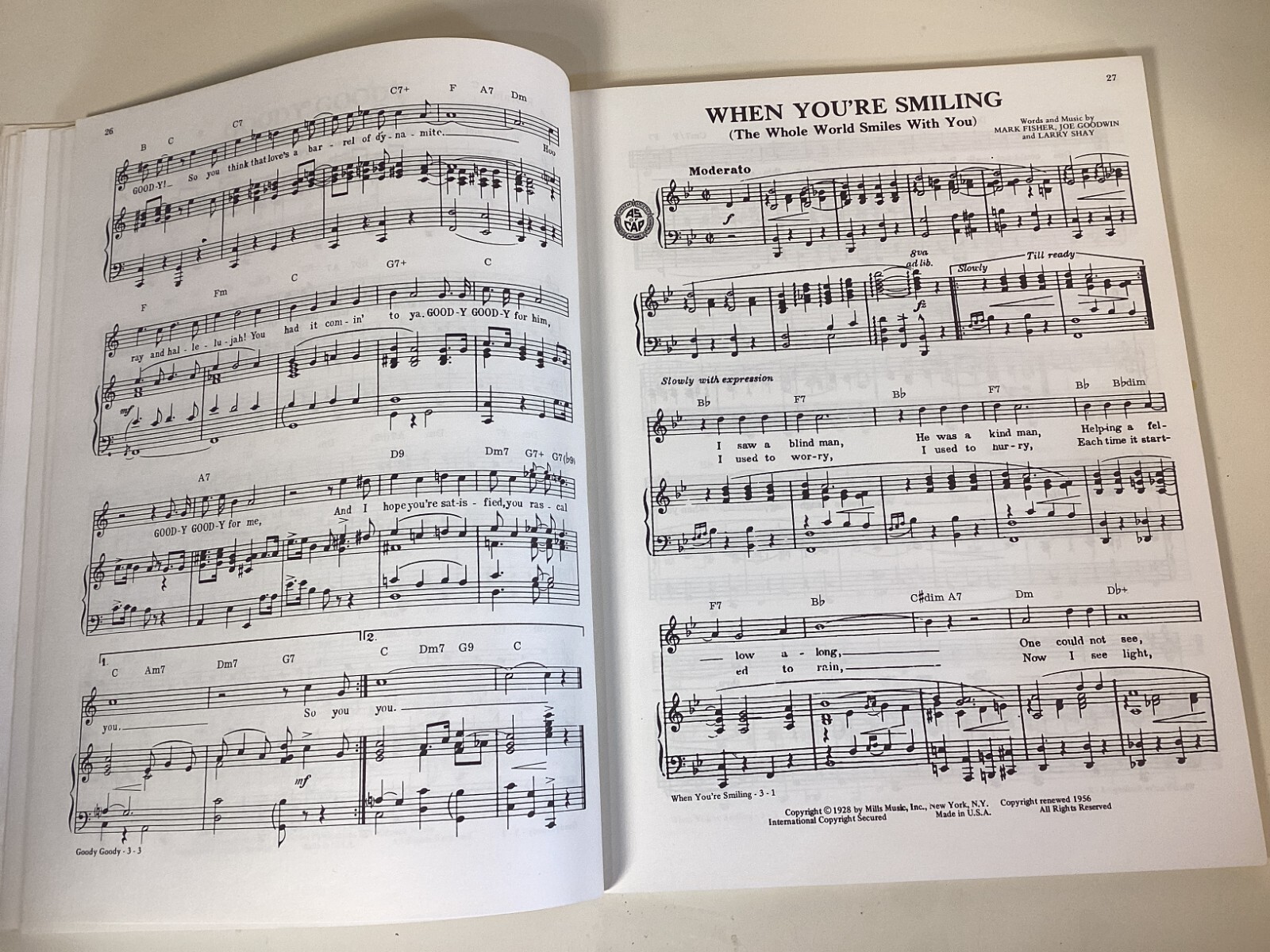 Songs Of Nostalgia Vocal Edition No 2 – Songbook 1978 – Sheet Music – 104 Pages
