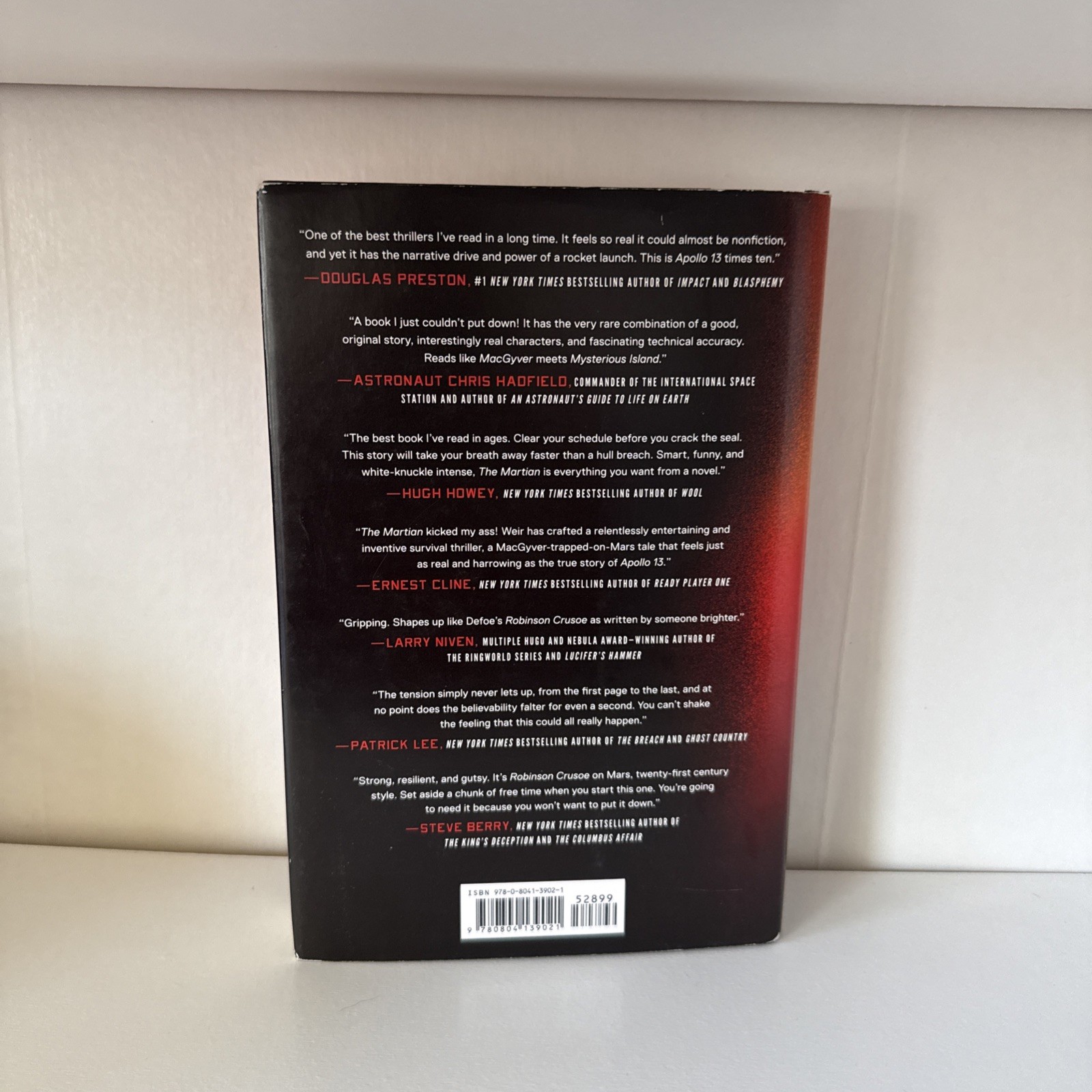 The Martian by Andy Weir (2014, Hardcover) First Edition/Late Print, VG, HCDJ