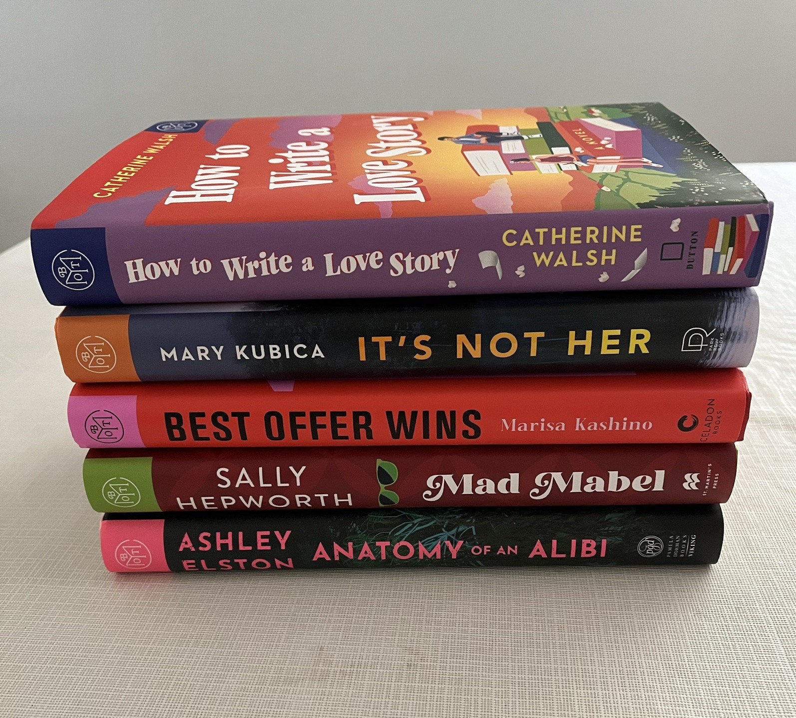 BOTM Lot x 5 Hardcover Like New, Mad Mabel, It’s Not Her, Anatomy of an Alibi