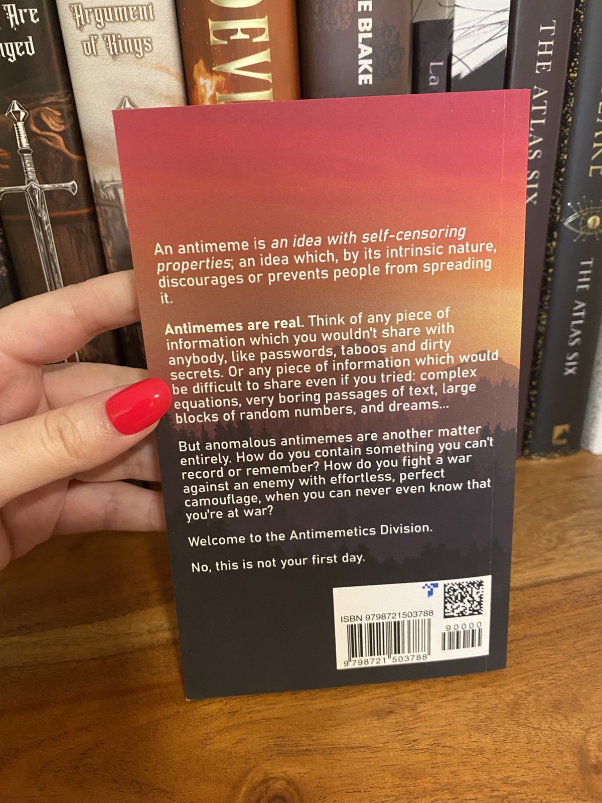 „There Is No Antimemetics Division“ by qntm (Original Paperback) [OOP — Rare!]