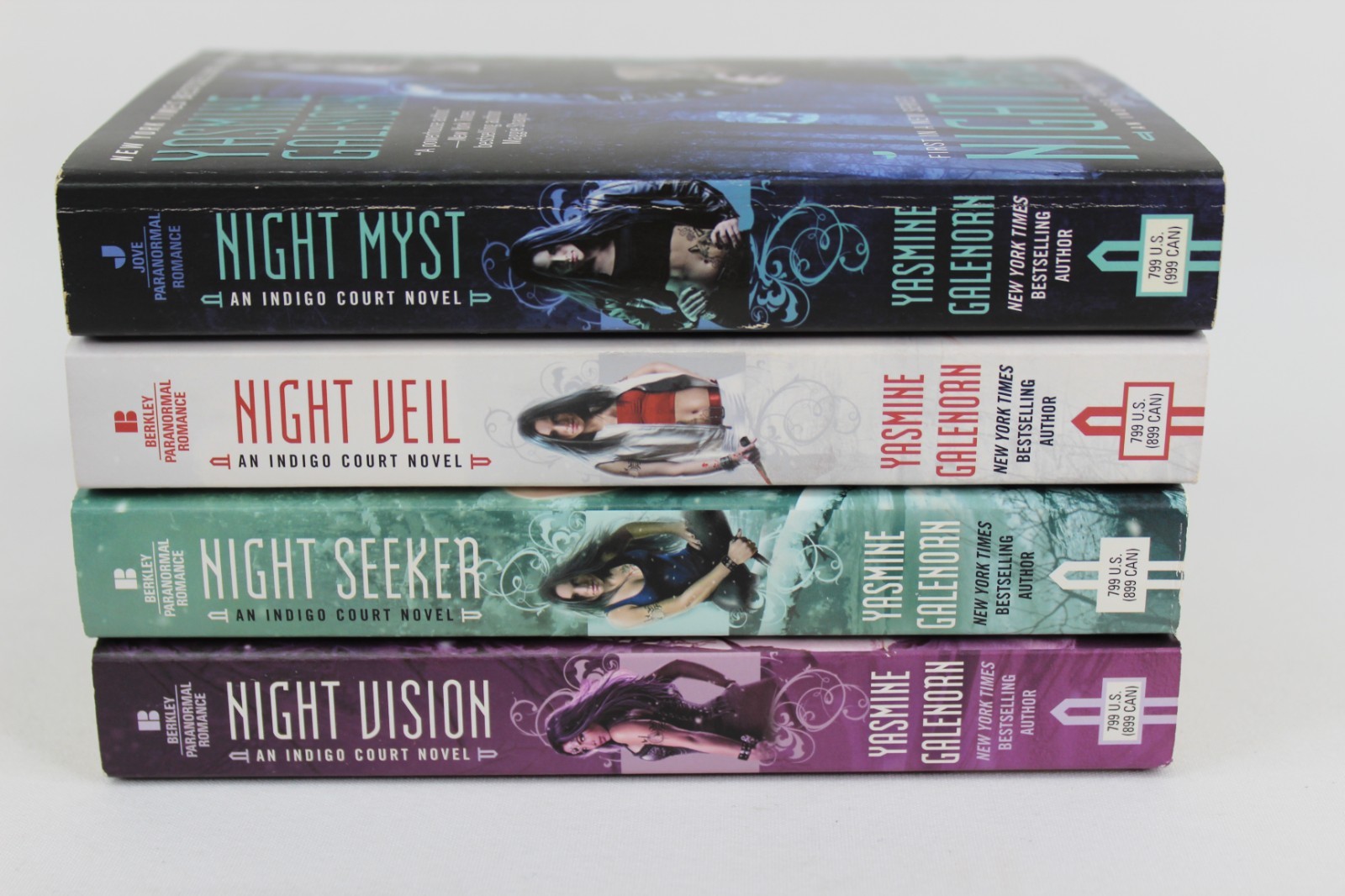 Yasmine Galenorn Indigo Court 1 2 3 4 Pb Book Lot Night Myst Veil Seeker Vision