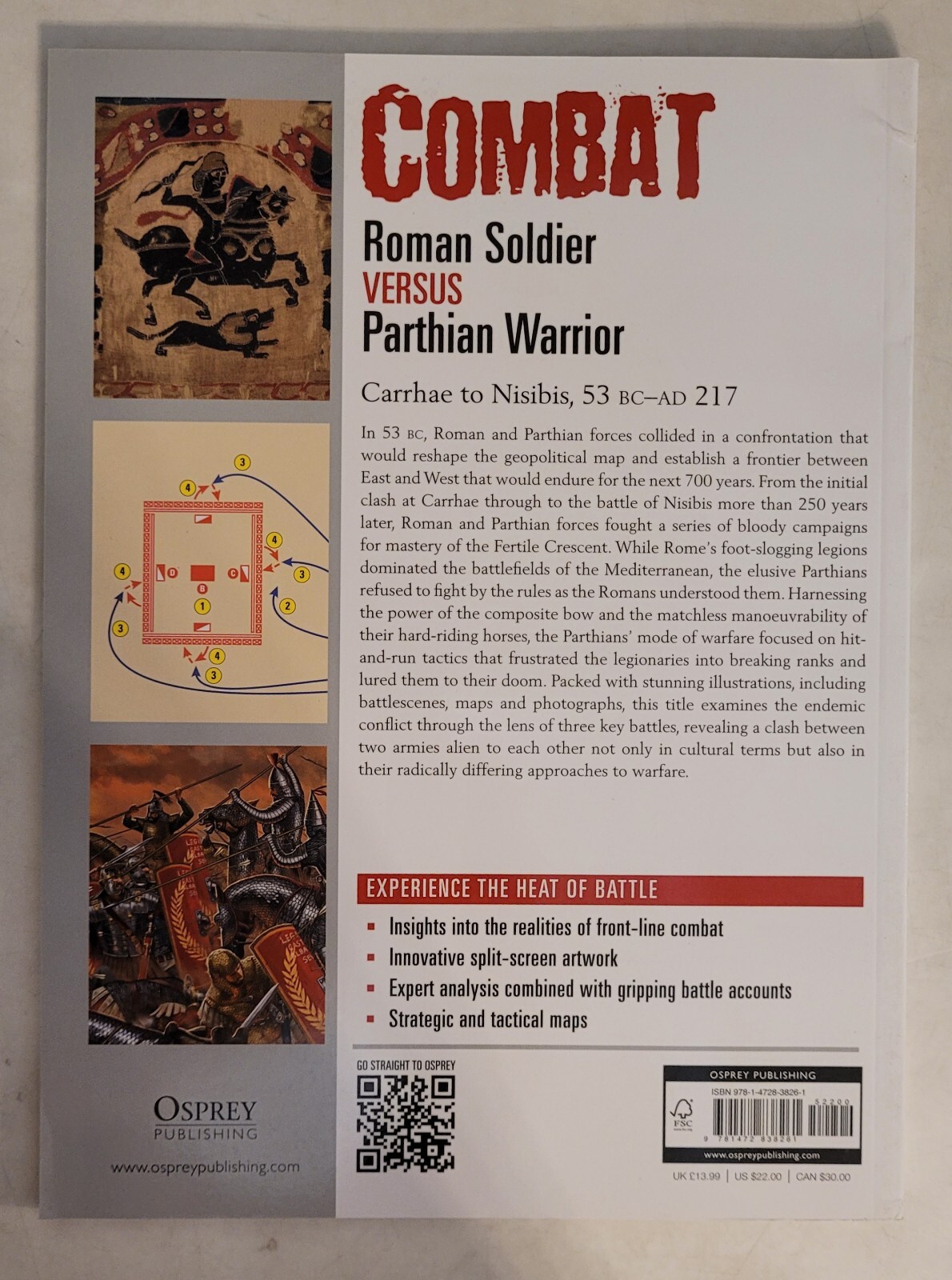 Osprey – Combat 50: „Roman Soldier vs Parthian Warrior“ by Si Sheppard (2020)