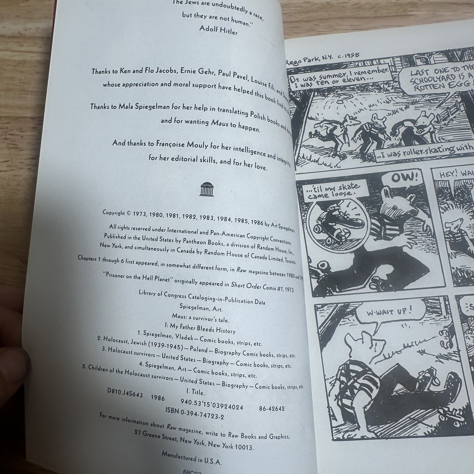 Maus I & II Art Spiegelman Graphic Novel Holocaust Memoir Pantheon Box Set