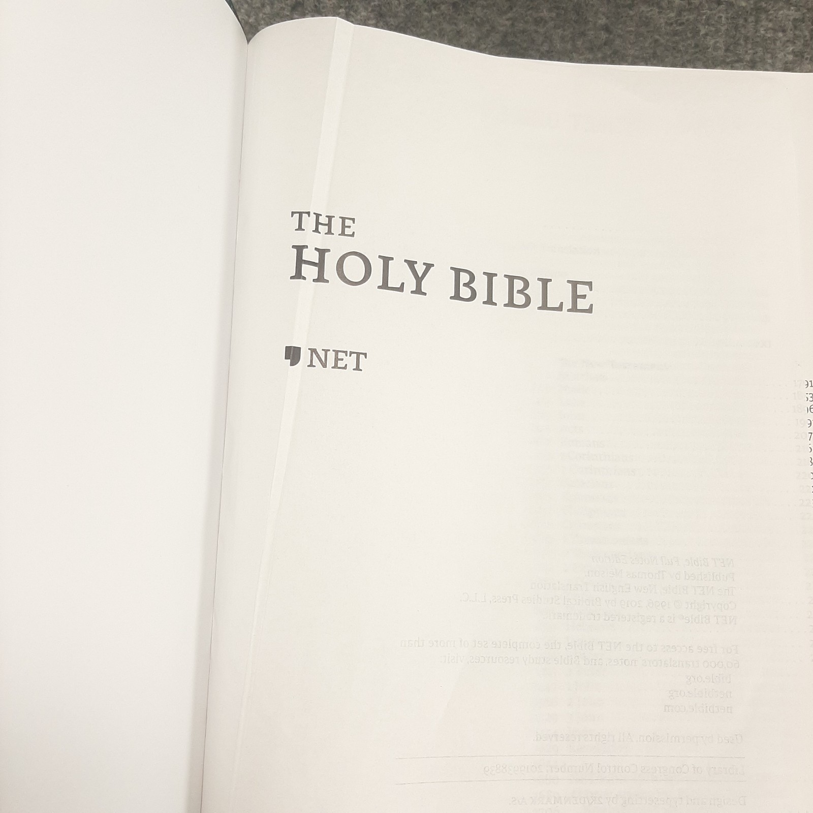 NET Bible Full-Notes Edition Leathersoft Teal New English Nice