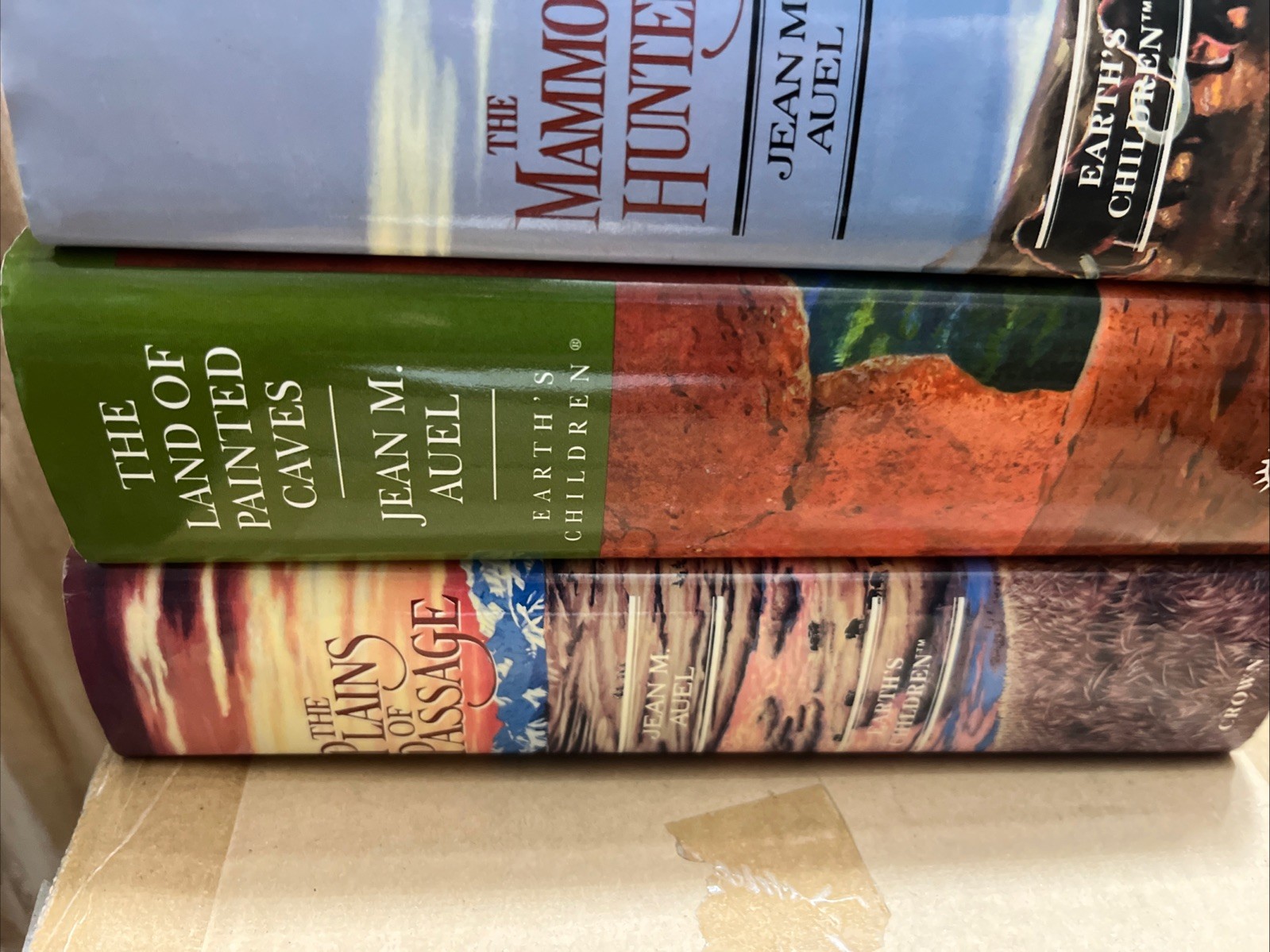 4xJean M Auel EARTH’S CHILDREN Complete 4 Hardback Series All 1st/1st -HC/DJ VGC