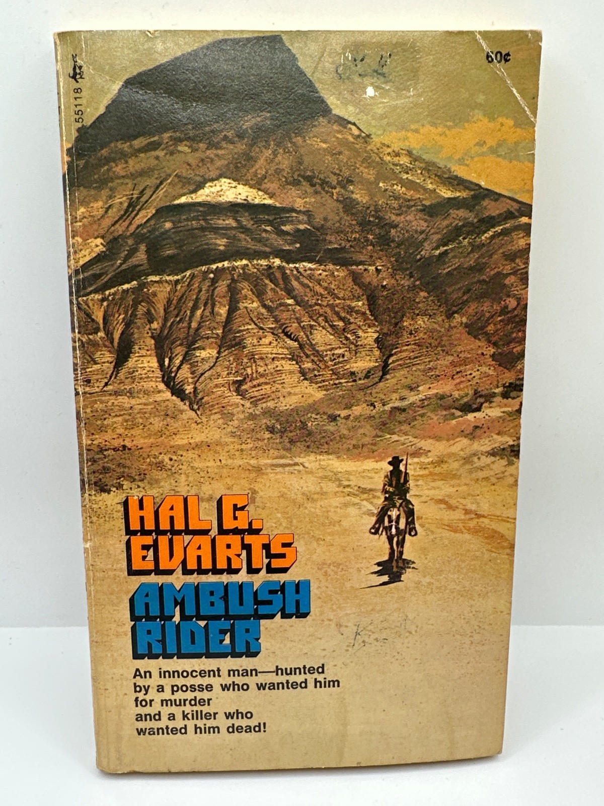 Ambush Rider Hal G. Evarts Action/Western Pocket Books 1971 vintage paperback