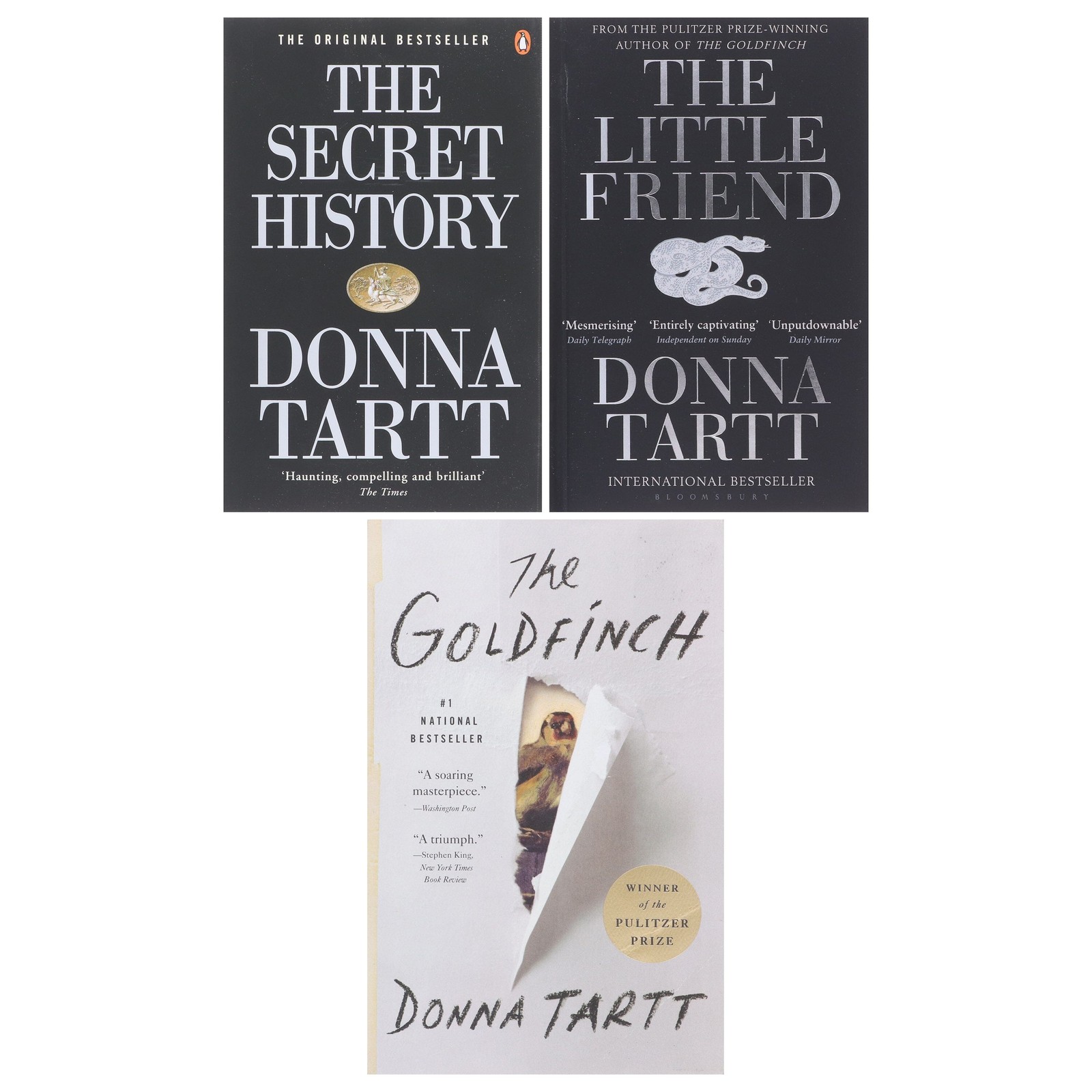 Donna Tartt 3 Books Collection Set – Fiction – Paperback